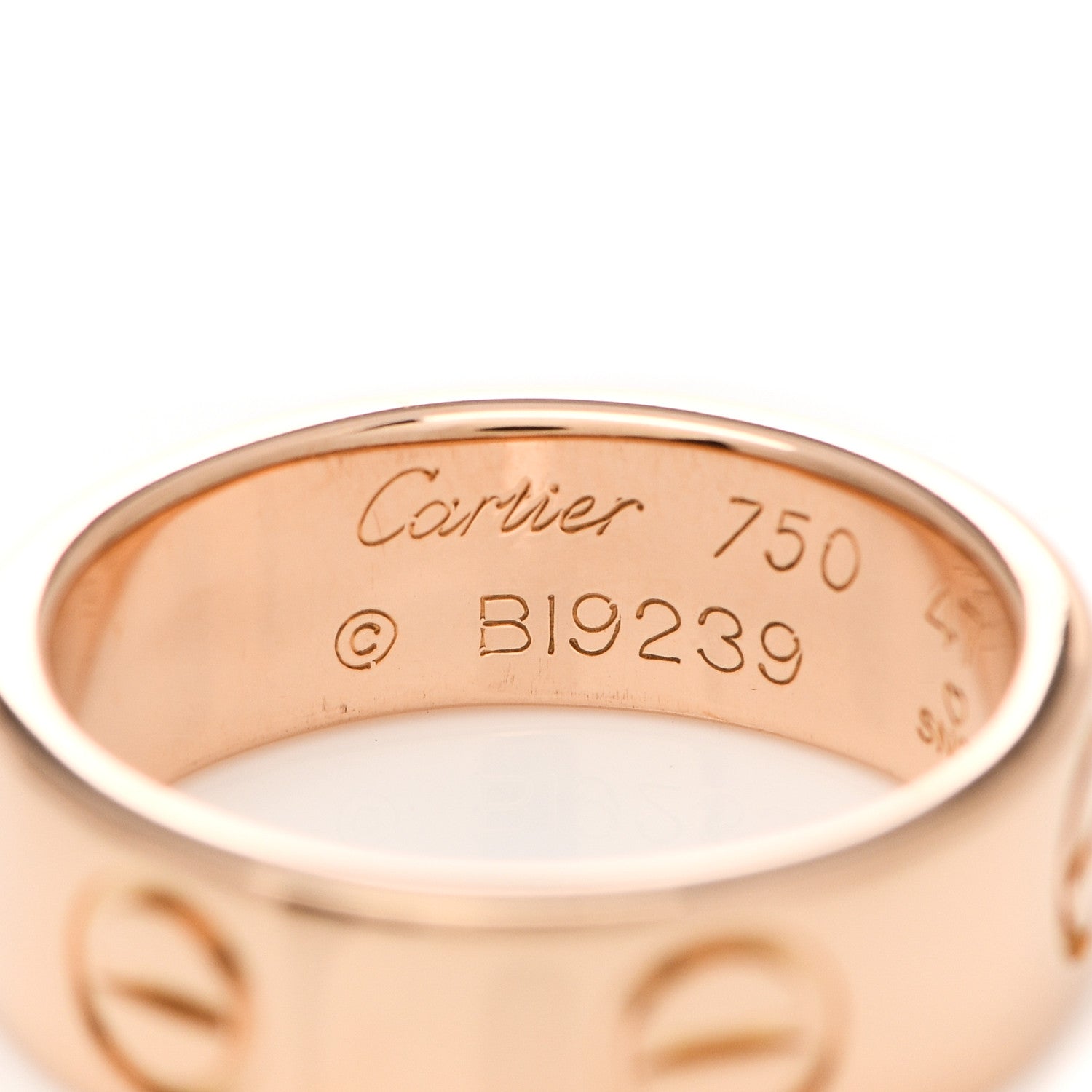 Cartier 18K Pink Gold 5.5mm LOVE Ring 47 4 4 of 5