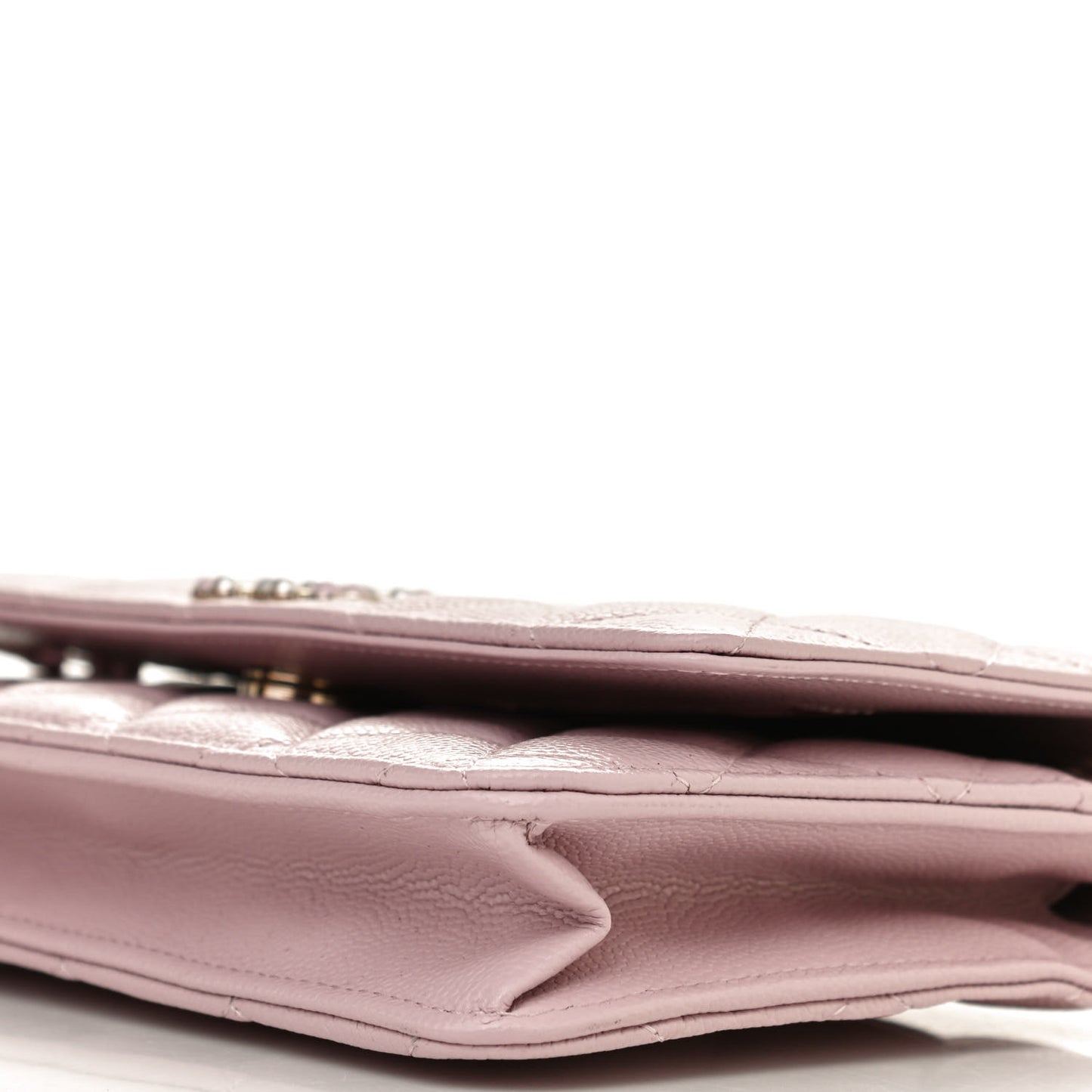 Caviar Quilted Coco Candy Wallet On Chain WOC Light Pink