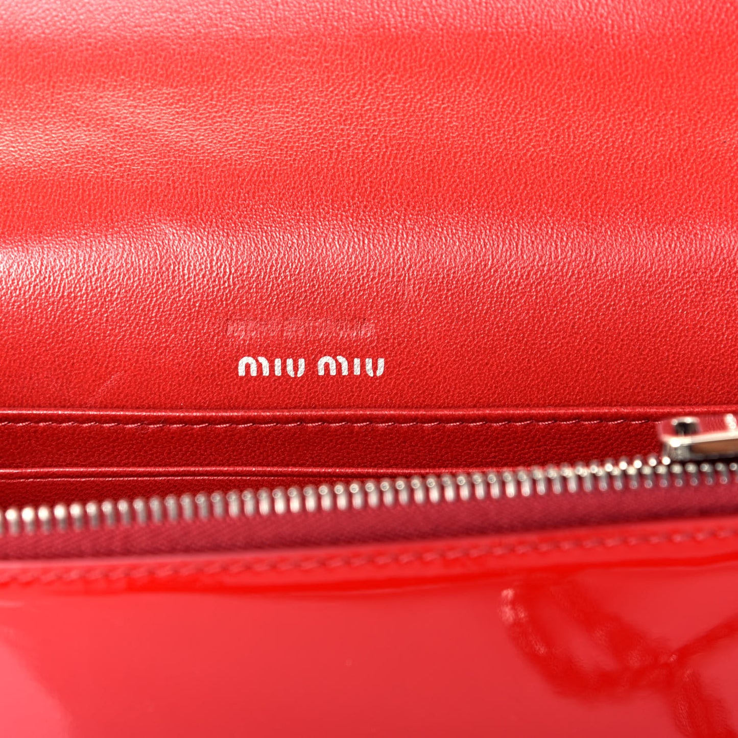 Patent Crystal Logo Mini Crossbody Fuoco
