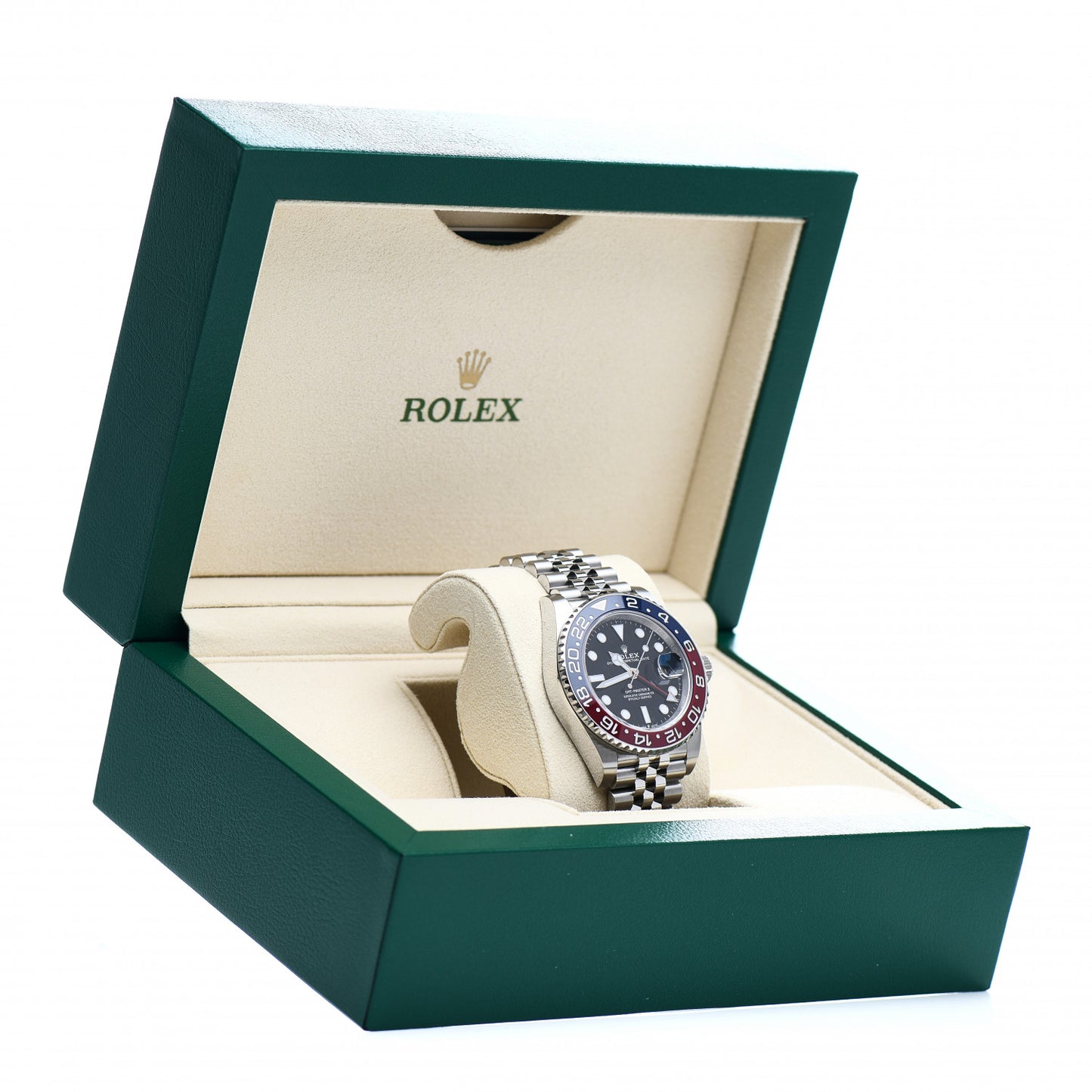 Stainless Steel 40mm Oyster Perpetual Date GMT Master Ⅱ Pepsi Watch 126710BLRO