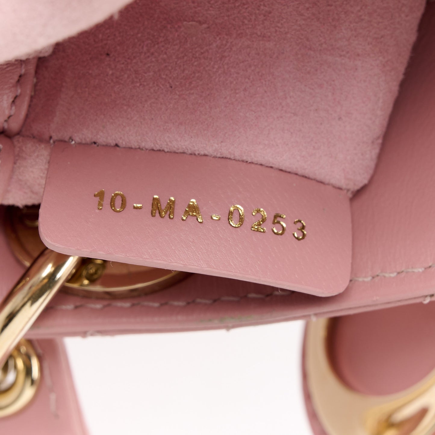 Lambskin Cannage Dioramour Micro Lady D-Joy Rose De Vents