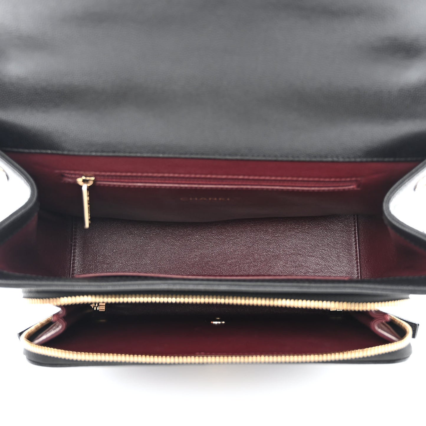 Caviar Quilted Large Business Affinity Flap Black