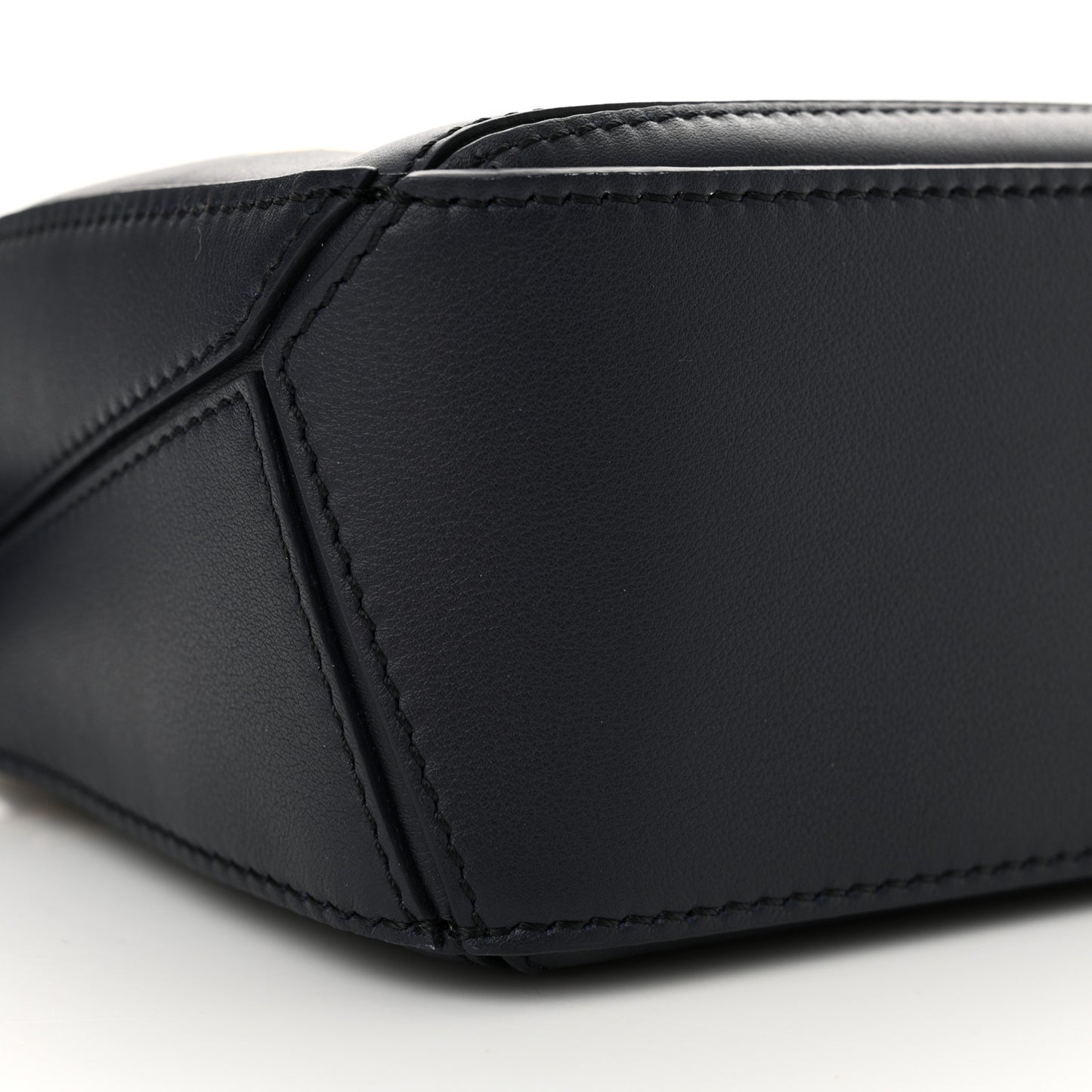 Calfskin New Year Mini Puzzle Bag Dark Ink