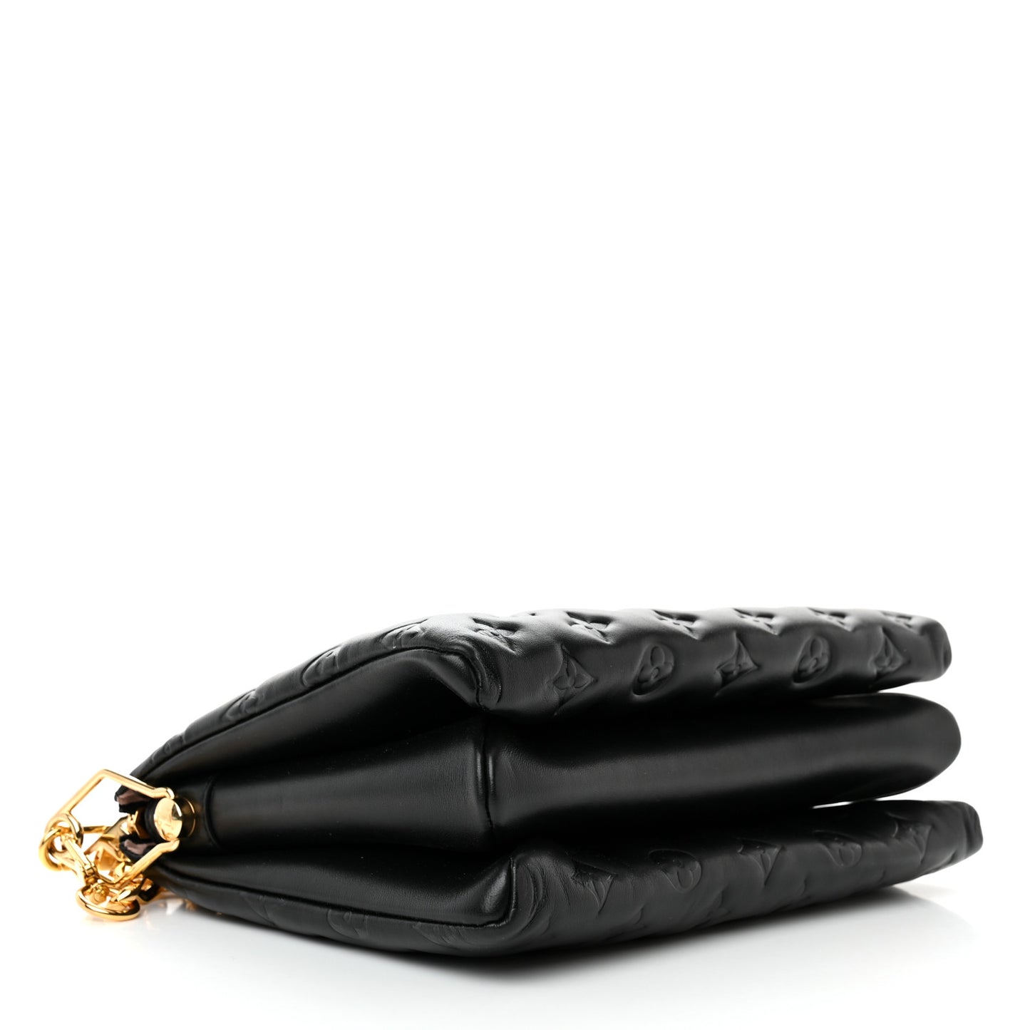Lambskin Embossed Monogram Coussin PM Black