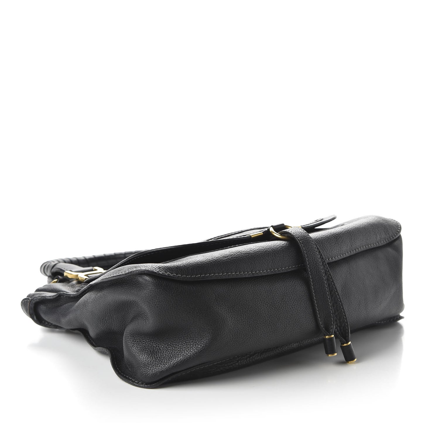 Calfskin Medium Marcie Satchel Black
