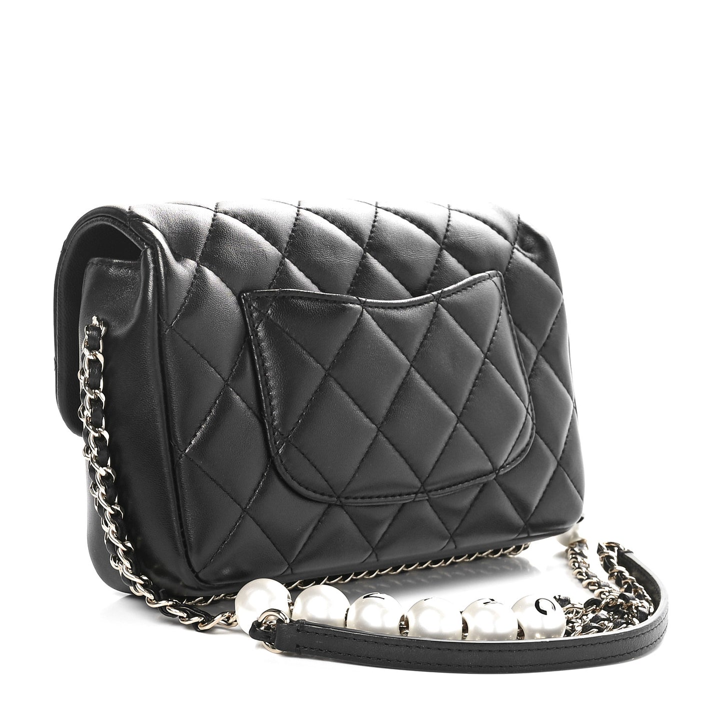 Lambskin Quilted Small My Precious Flap Black