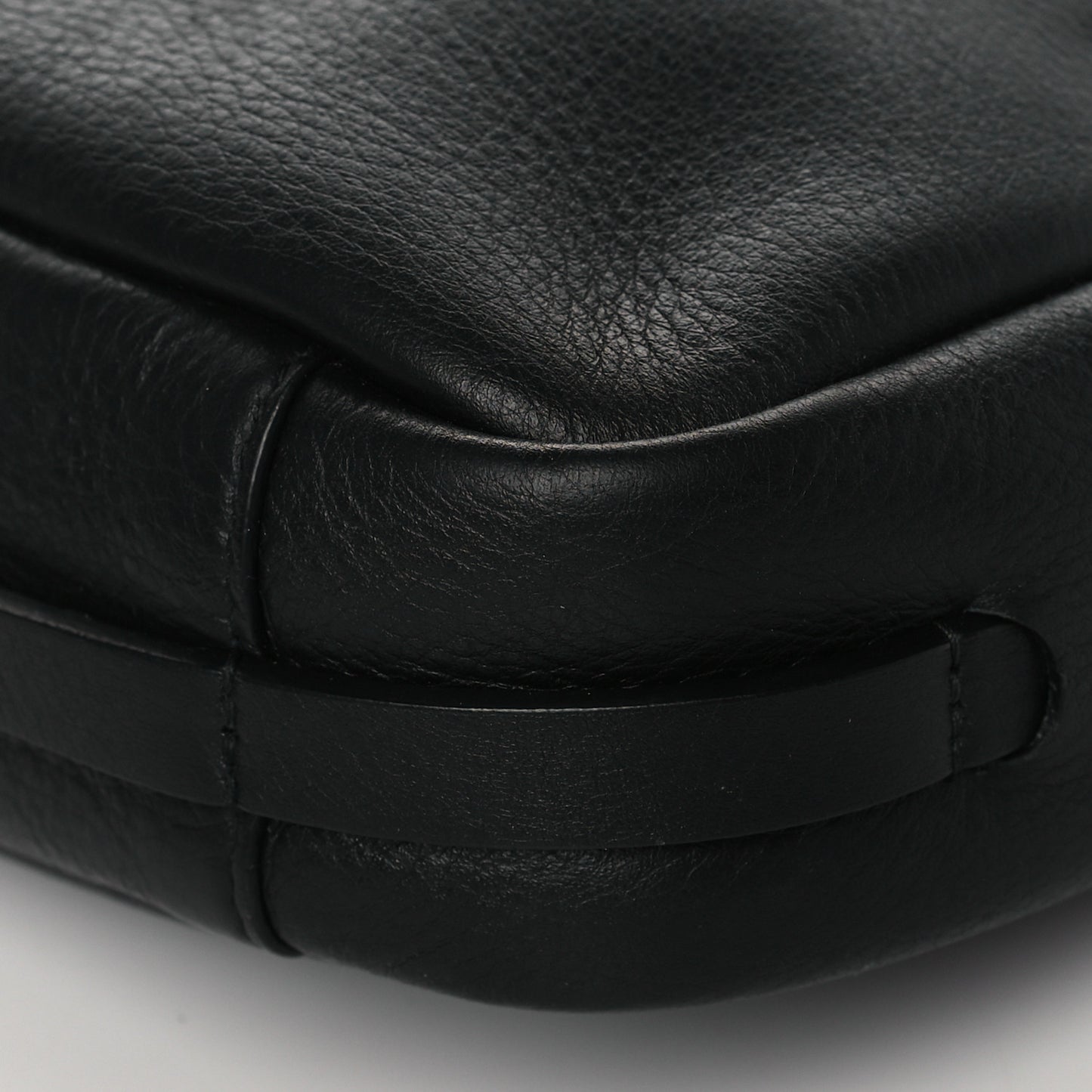 Calfskin Logo S Everyday Camera Bag Black