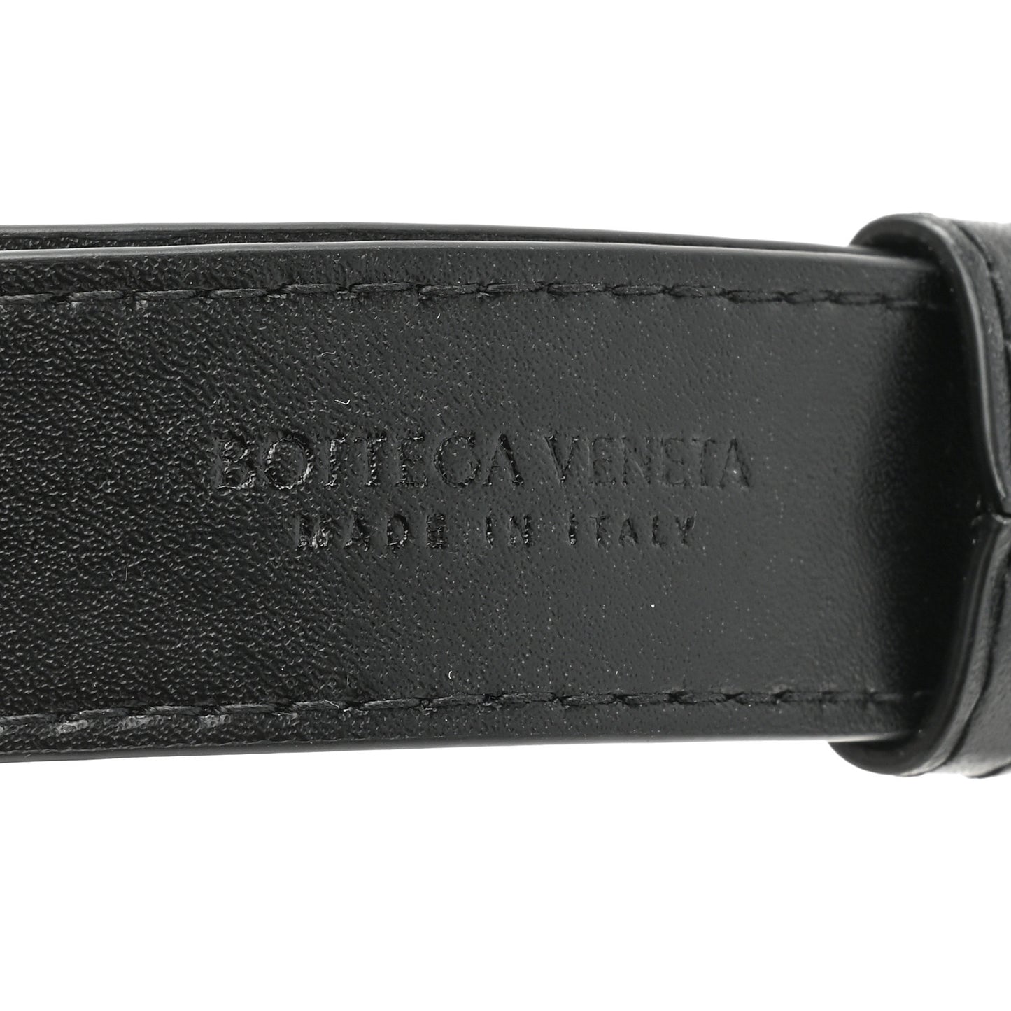Nappa Maxi Intreccio The Belt Cassette Bag Black