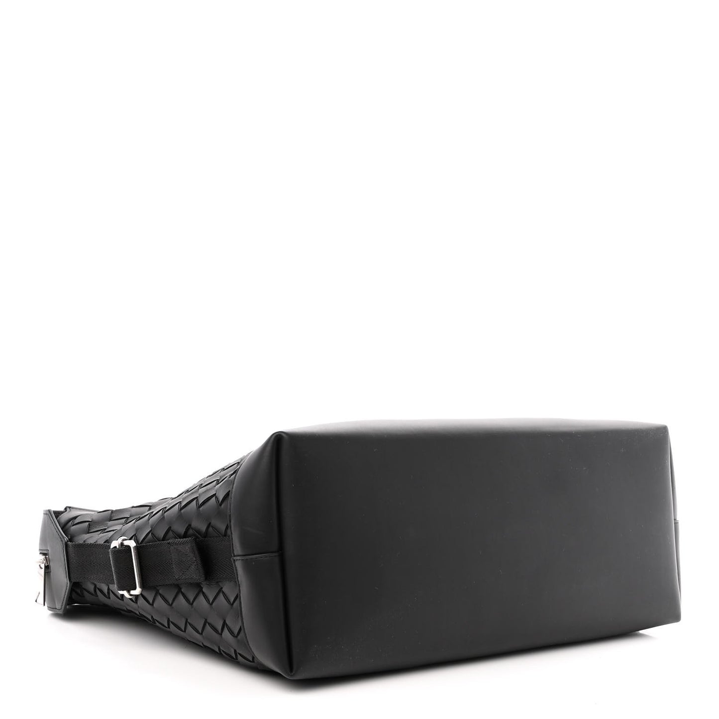 Calfskin Intrecciato Zipped Tote Black