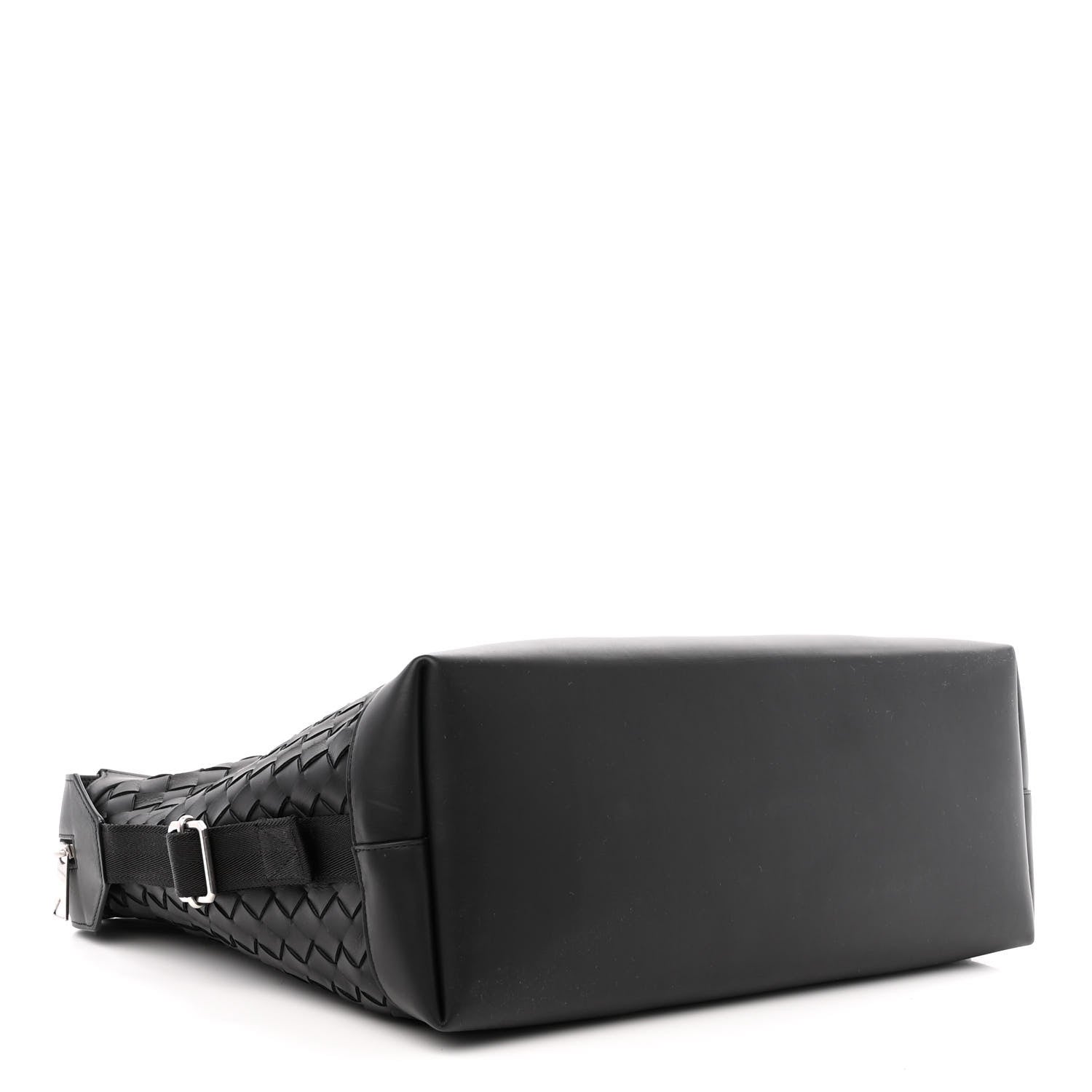 Bottega Veneta Calfskin Intrecciato Zipped Tote Black 5 of 12