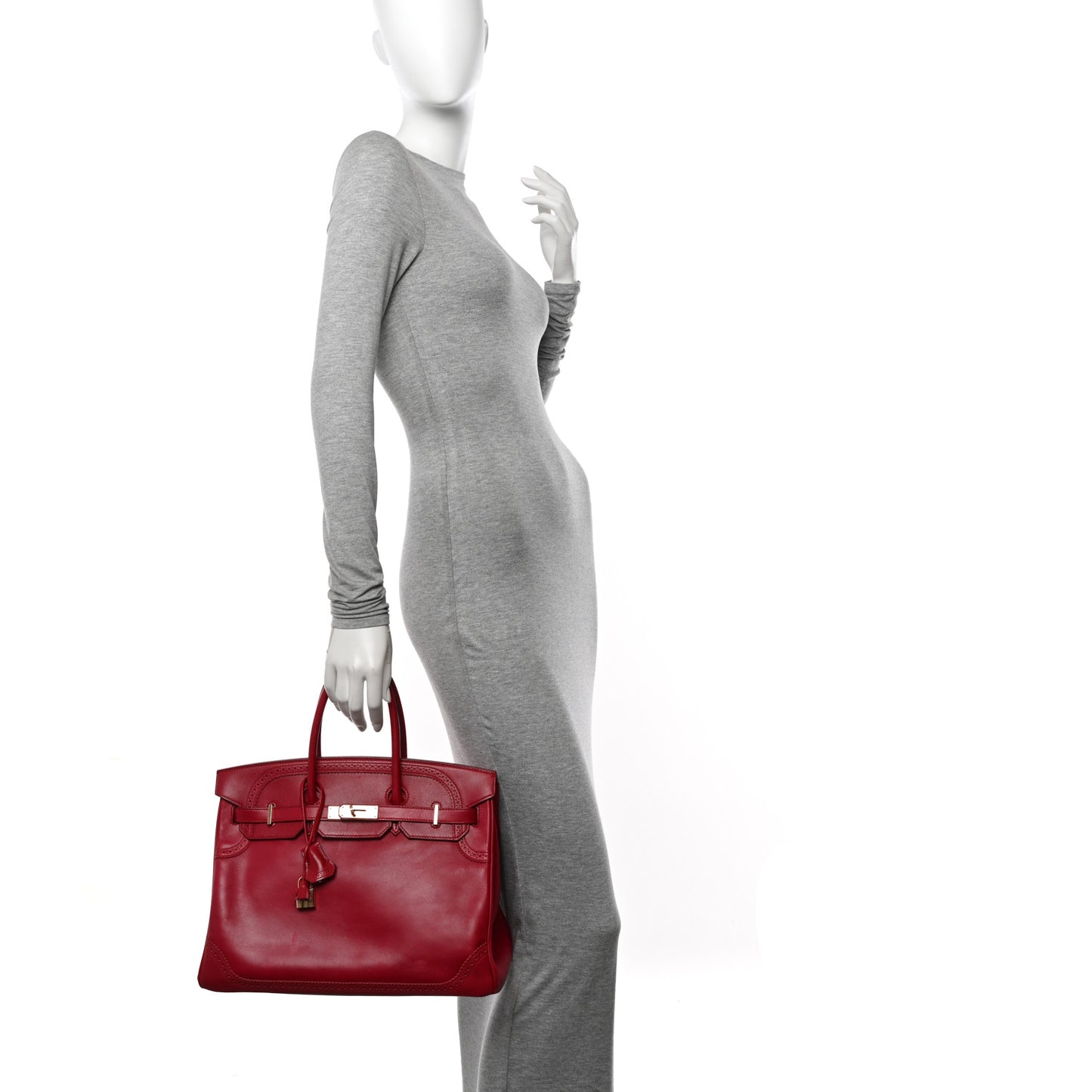 Tadelakt Ghillies Birkin 35 Rubis