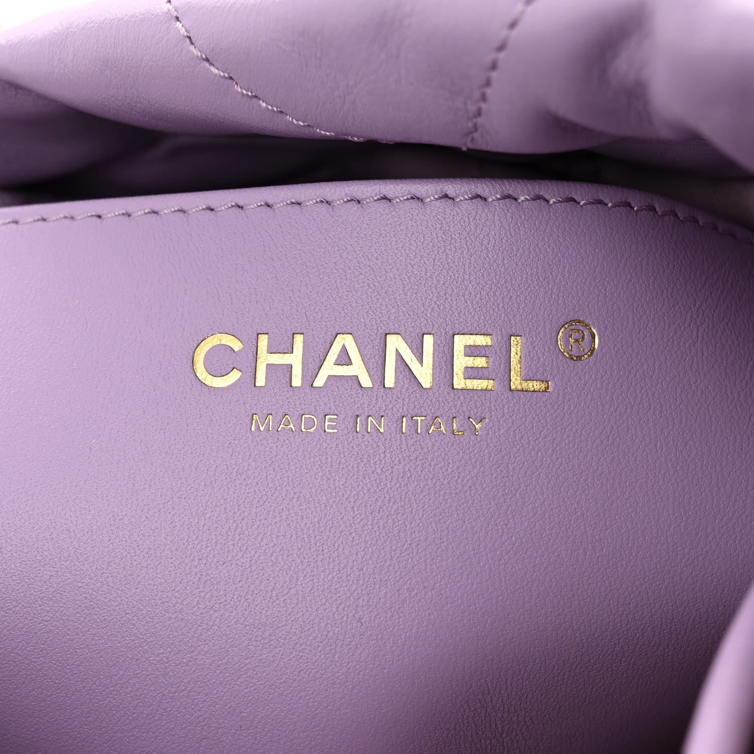 Chanel Shiny Calfskin Quilted Mini Chanel 22 Light Purple 6 of 10