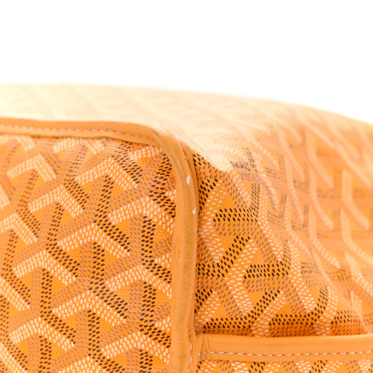 Goyardine Reversible Anjou PM Yellow
