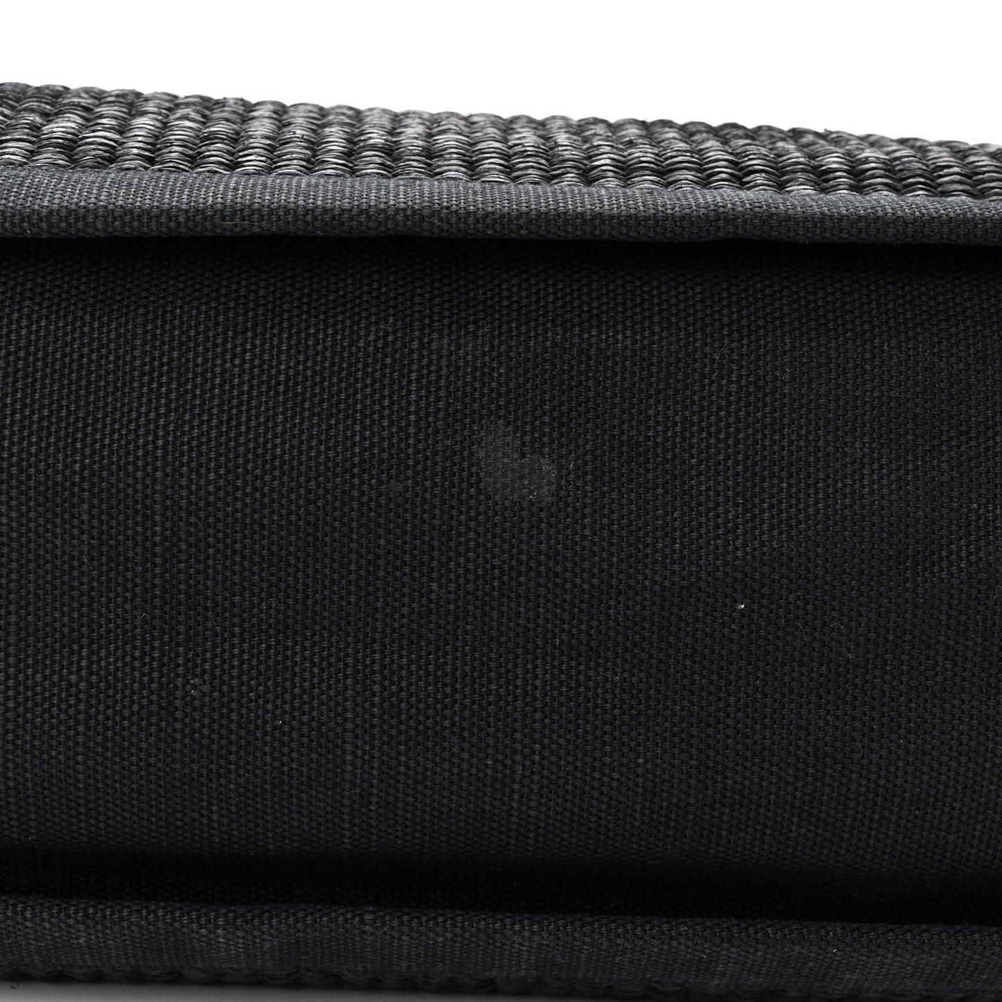 Raffia Linen Calfskin Rive Gauche Tote Black
