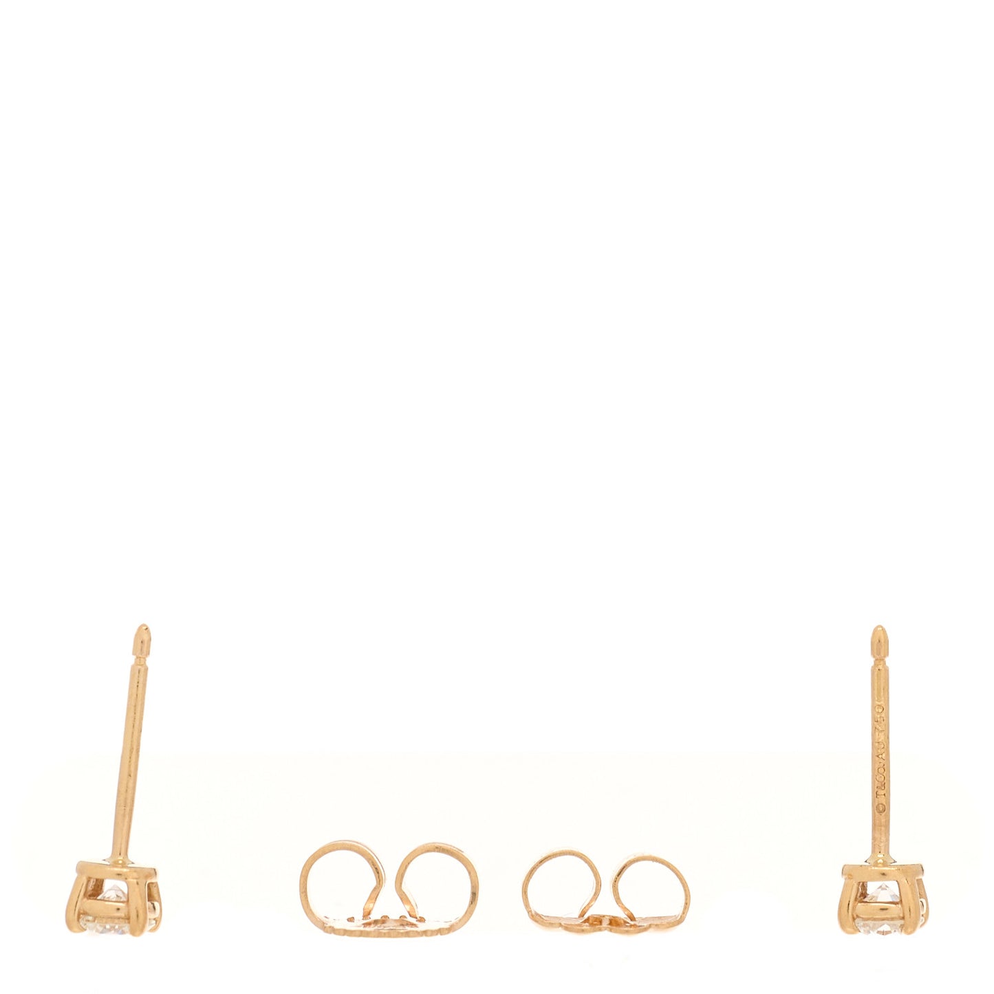 18K Rose Gold Diamond .22ctw Solitaire Earrings