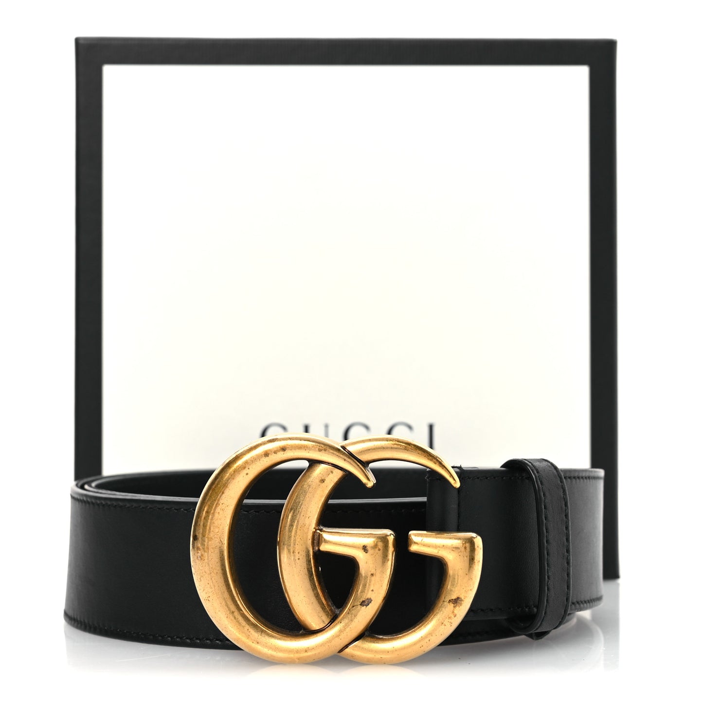 Calfskin Double G 40mm Belt 85 34 Black