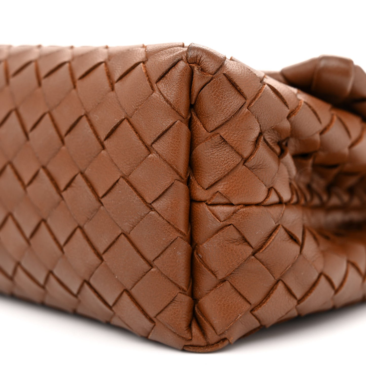 Nappa Intrecciato Baby Olimpia Shoulder Bag Ebano