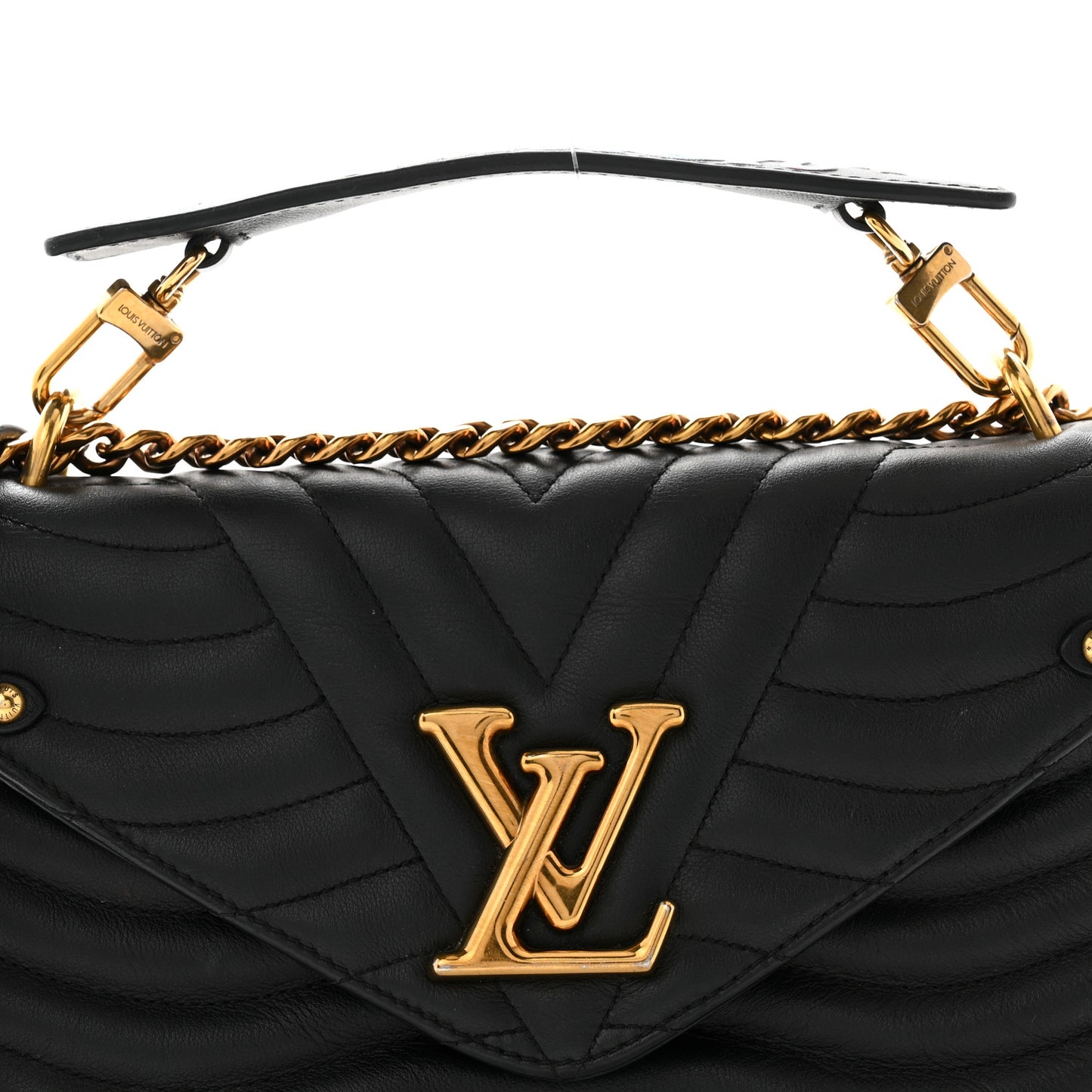 Calfskin New Wave Chain PM Black