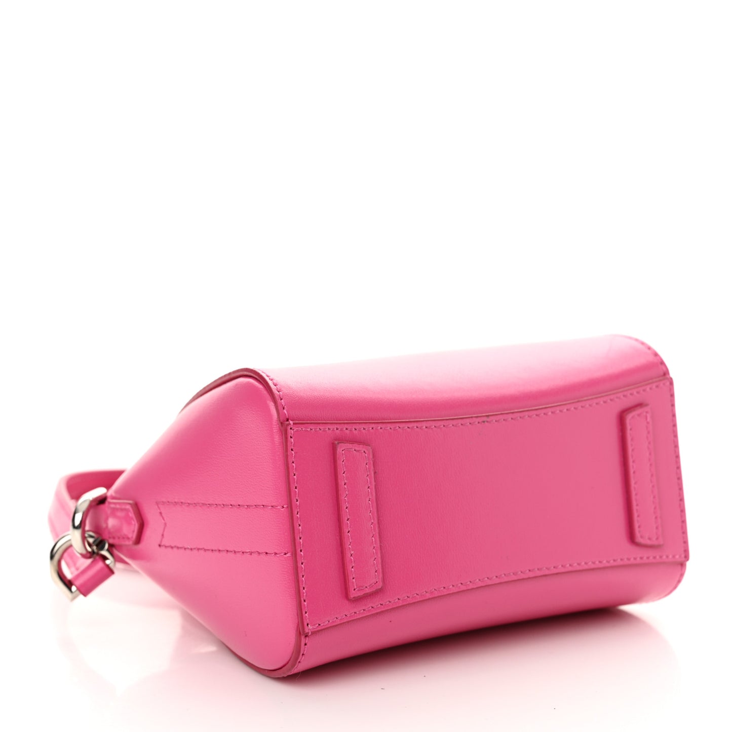 Shiny Lord Calfskin Micro Antigona Neon Pink