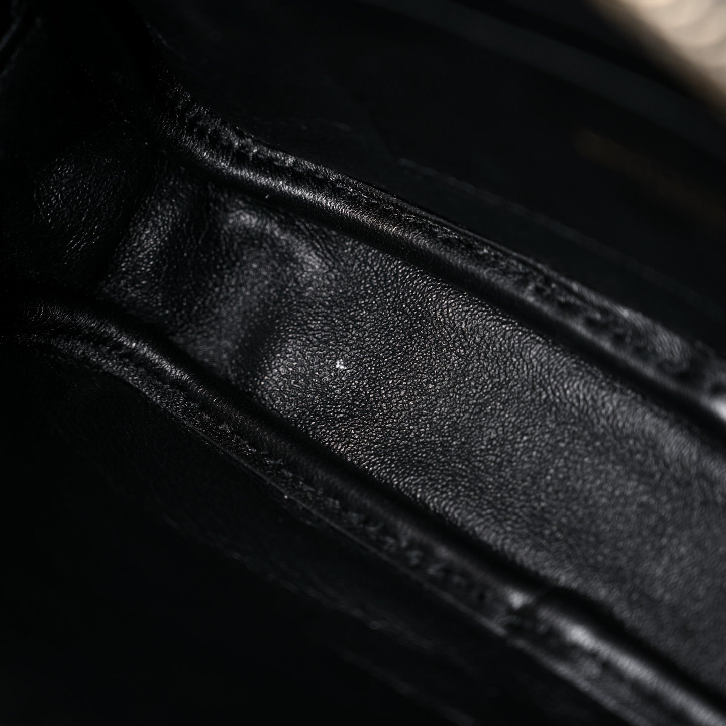 Grain De Poudre Matelasse Monogram Mini Lou Camera Bag Black