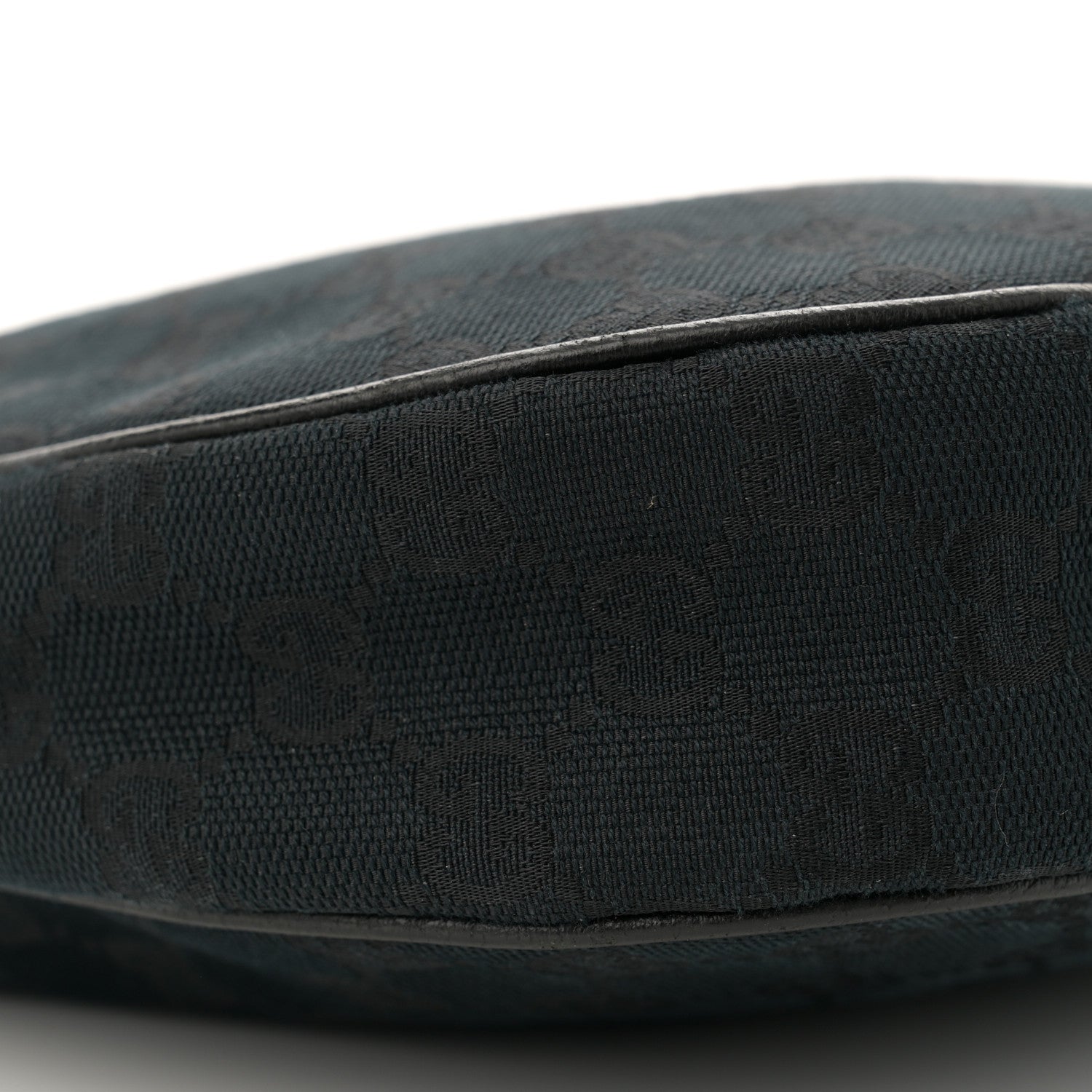 Gucci Monogram Medium Half Moon Hobo Black 9 of 12