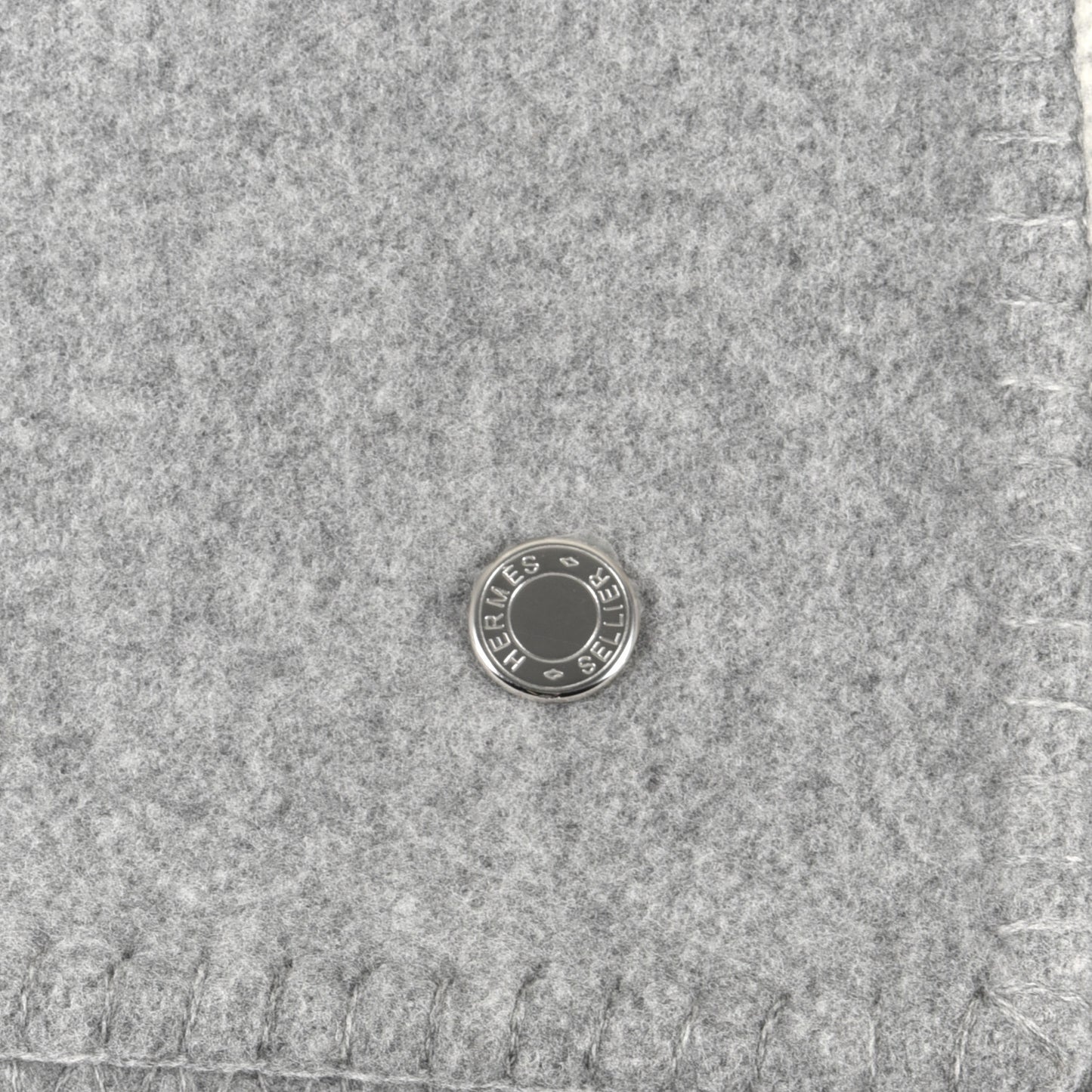 Wool Cashmere Avoine Blanket Craie Gris