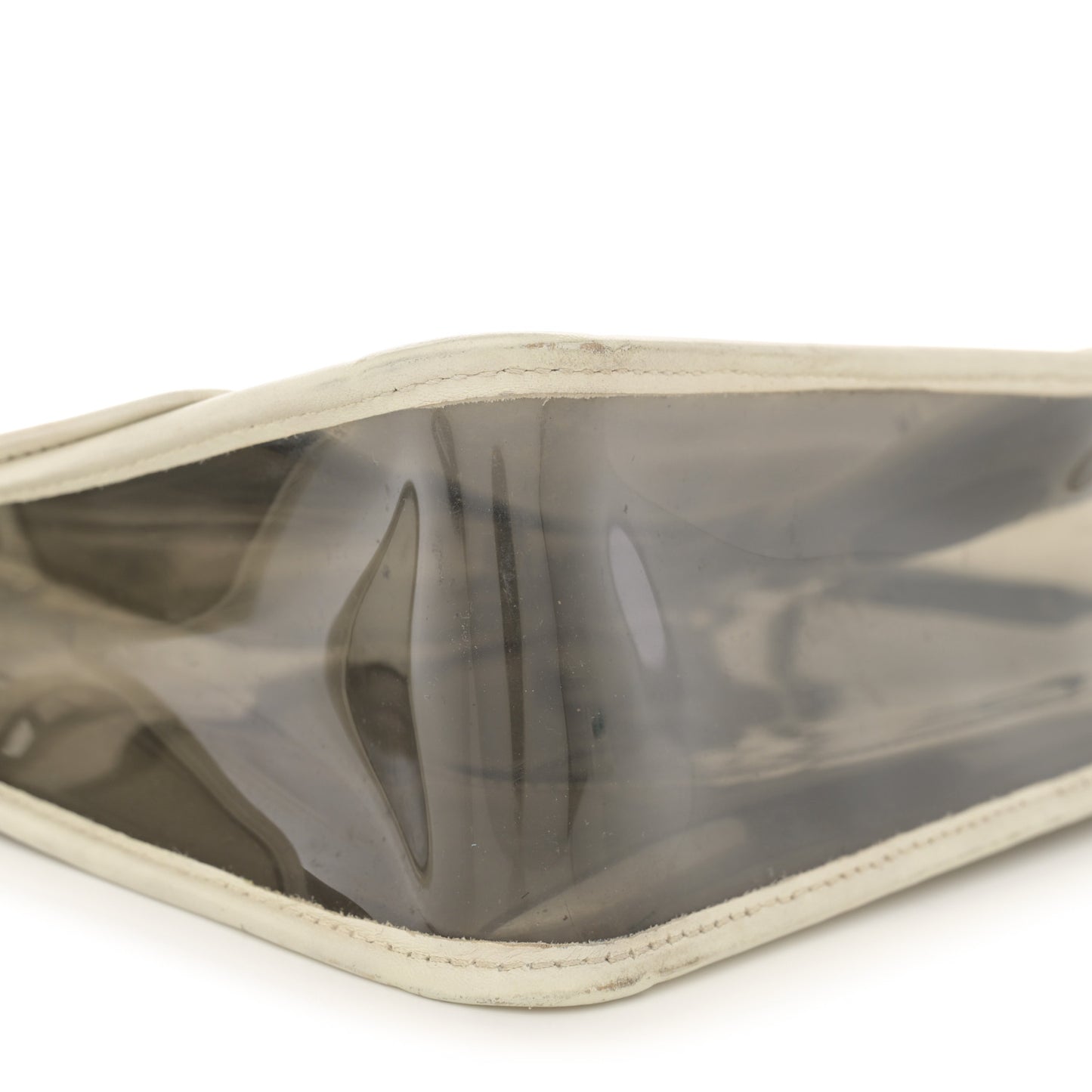 Lambskin Vinyl Large Naked Flap Silver