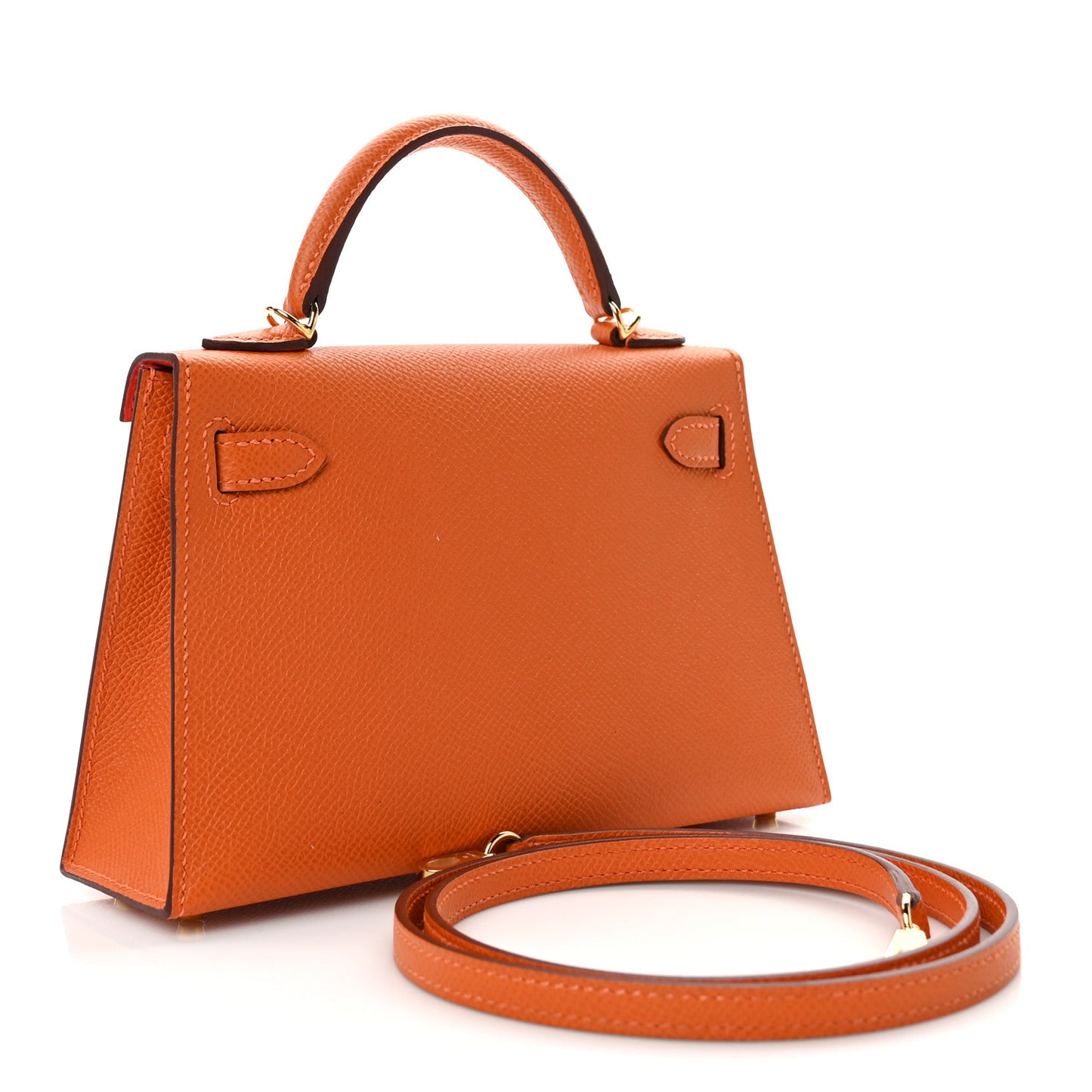 Epsom Horseshoe Mini Kelly Sellier 20 Orange Rouge Casaque