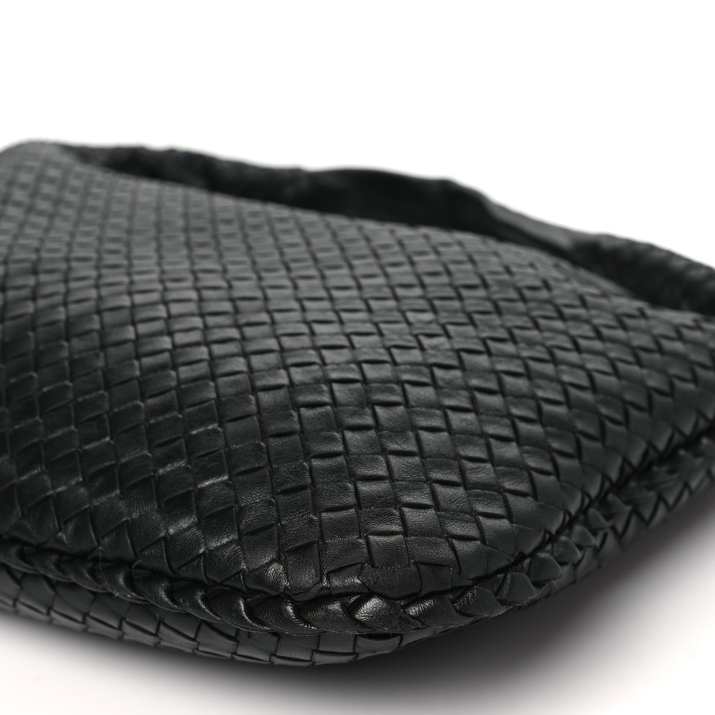 Nappa Intrecciato Large Veneta Hobo Black