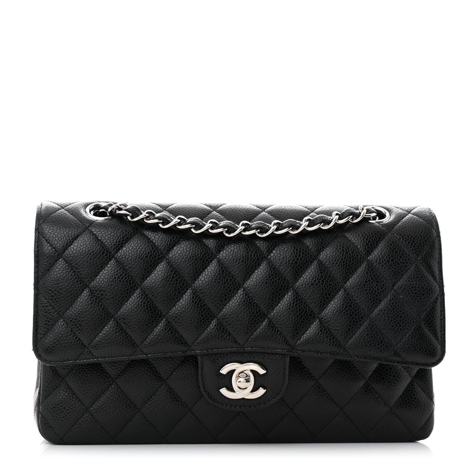 Chanel Caviar Quilted Medium Double Flap Black 1 of 13