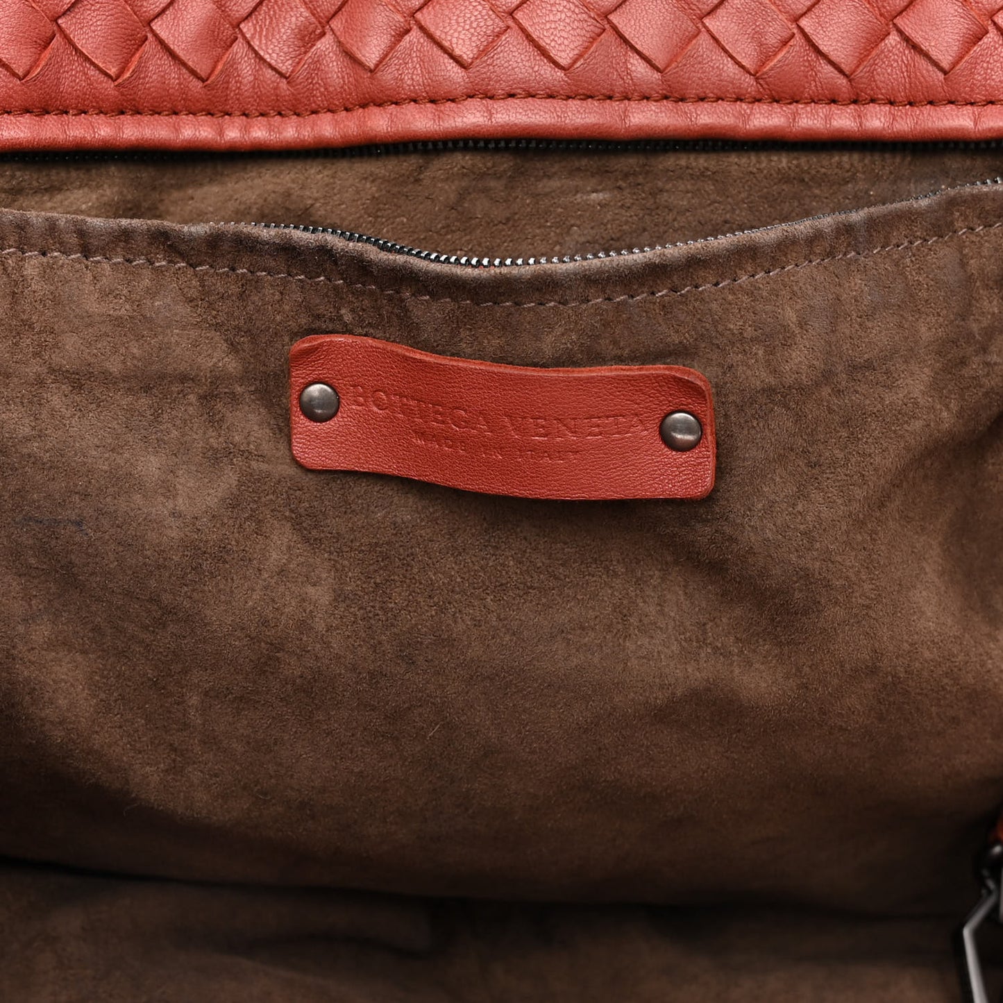 Nappa Intrecciato Large Cesta Tote Brique