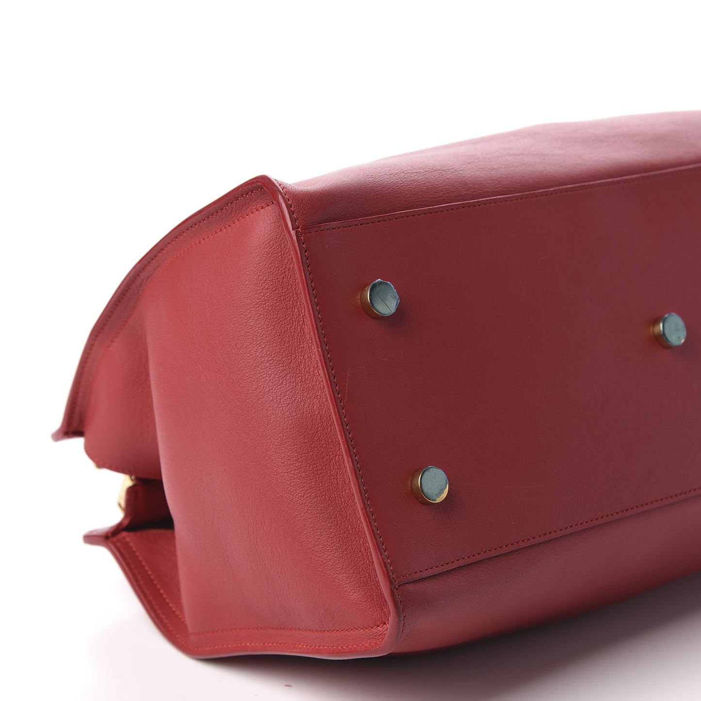 Smooth Calfskin Small Monogram Cabas New Red