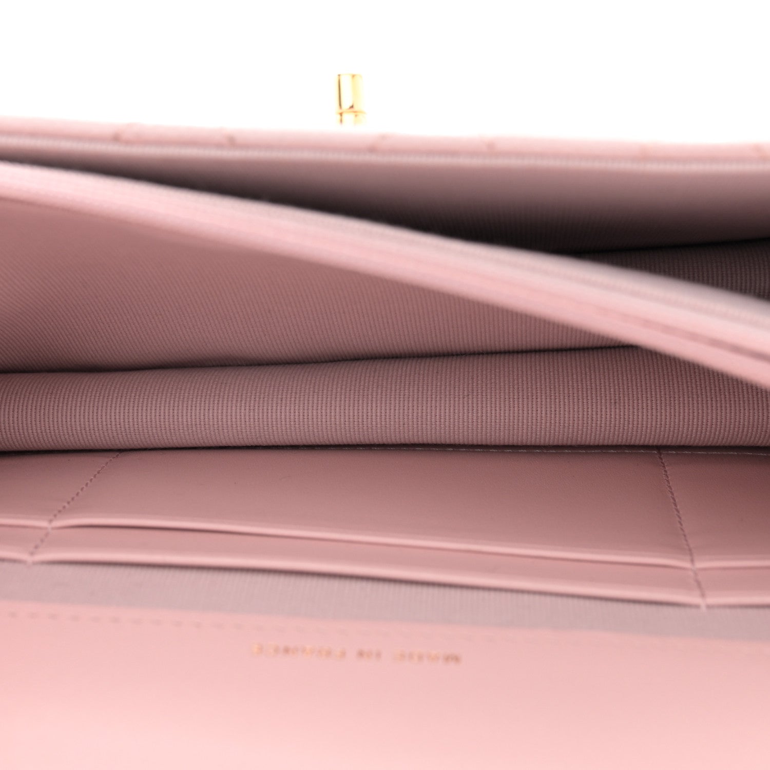 Chanel Shiny Caviar Quilted Flap Charm Wallet On Chain WOC Light Pink 5 of 13