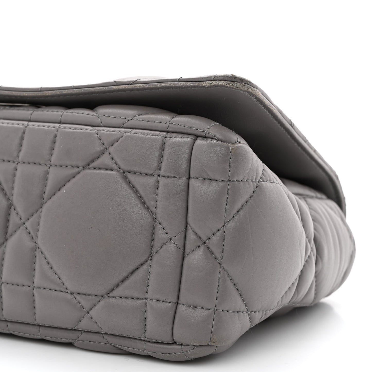 Calfskin Macrocannage Medium Caro Bag Iron Grey