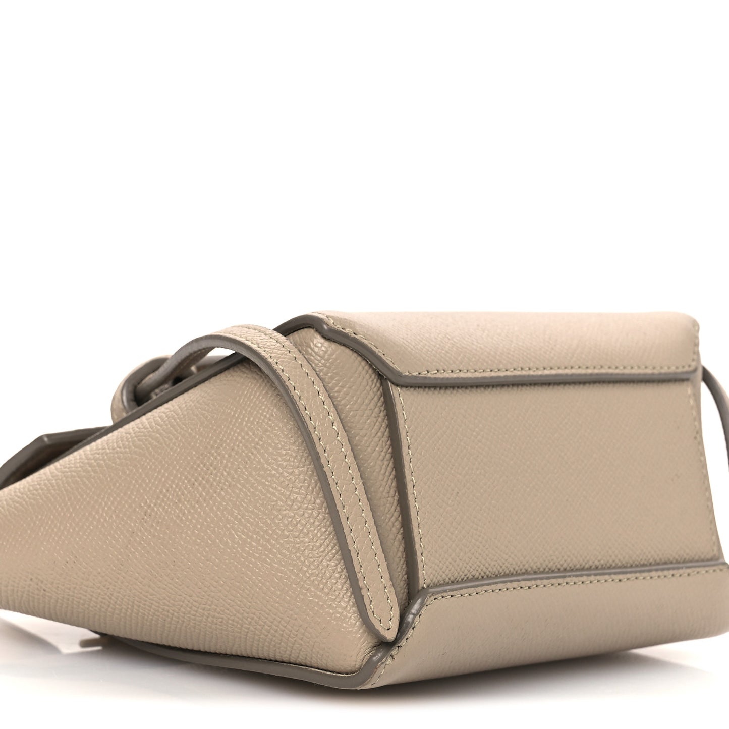 Grained Calfskin Pico Belt Bag Light Taupe
