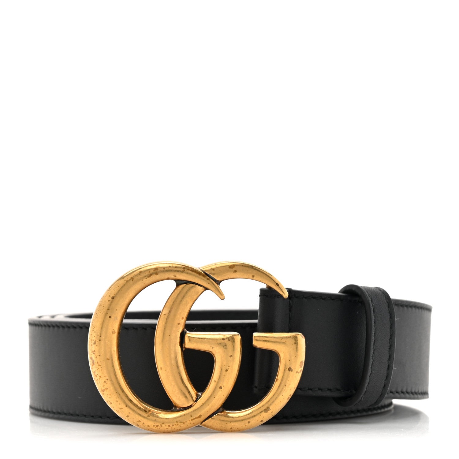 Gucci Calfskin Double G 30mm Belt 90 36 Black 1 of 5
