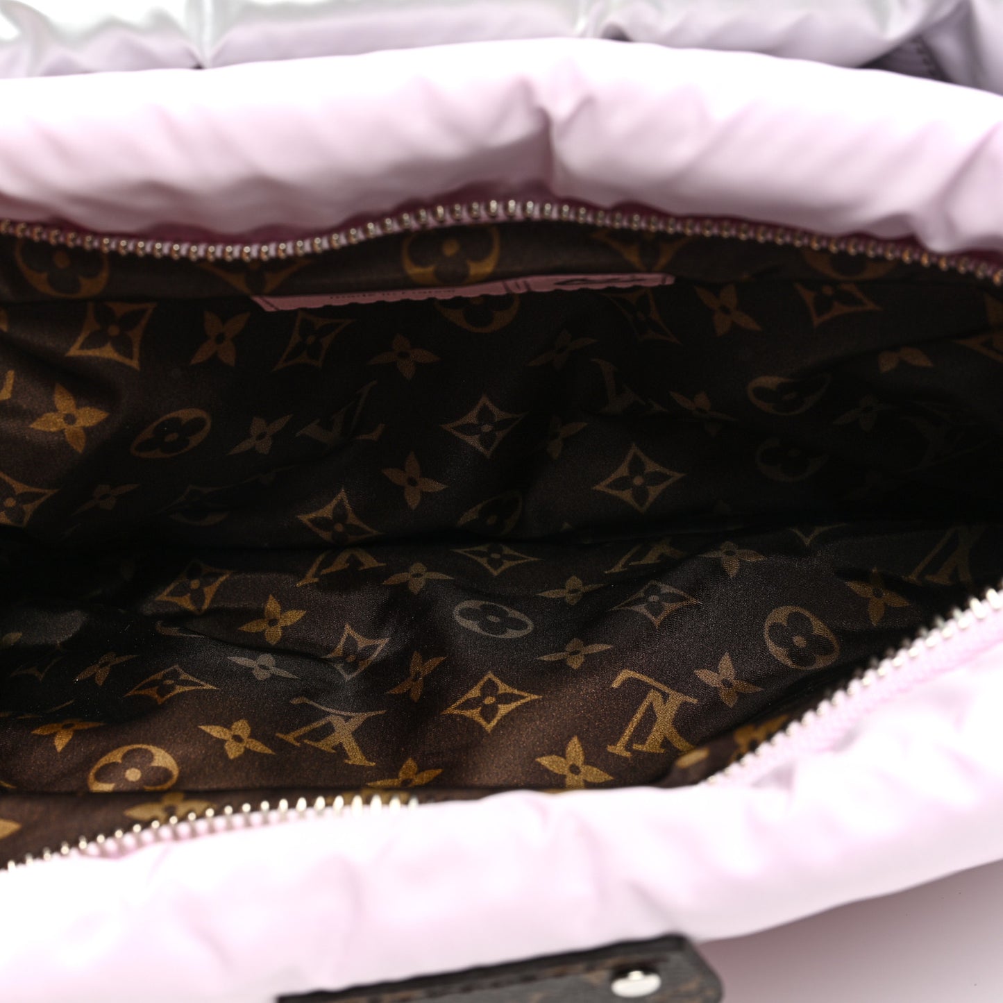 Econyl Monogram Pillow Maxi Multi Pochette Accessories Silver Pale Pink