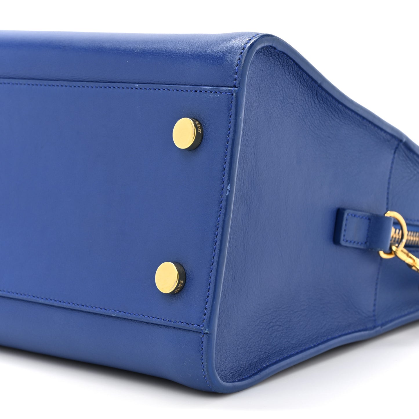 Calfskin Small Monogram Cabas Blue Majorelle