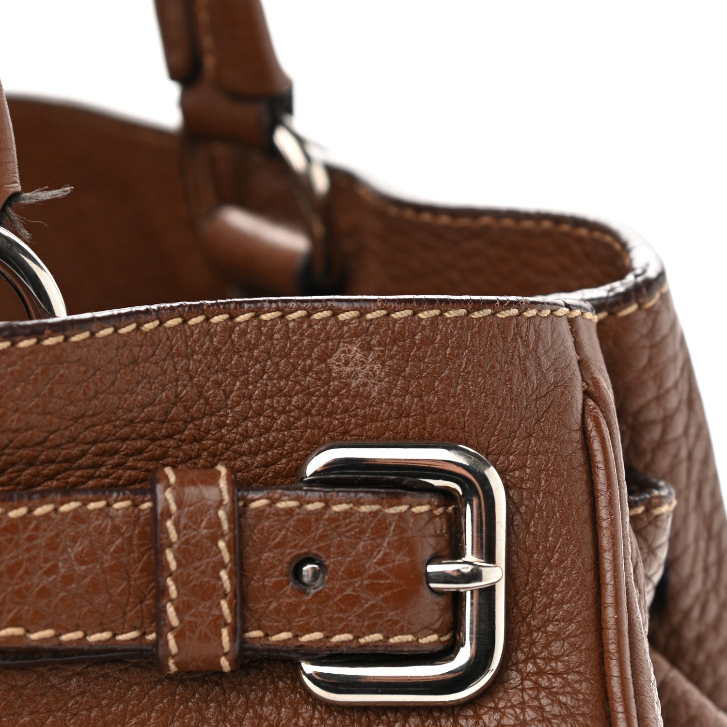 Prada Vitello Daino Shoulder Bag Bruciato 15 of 17