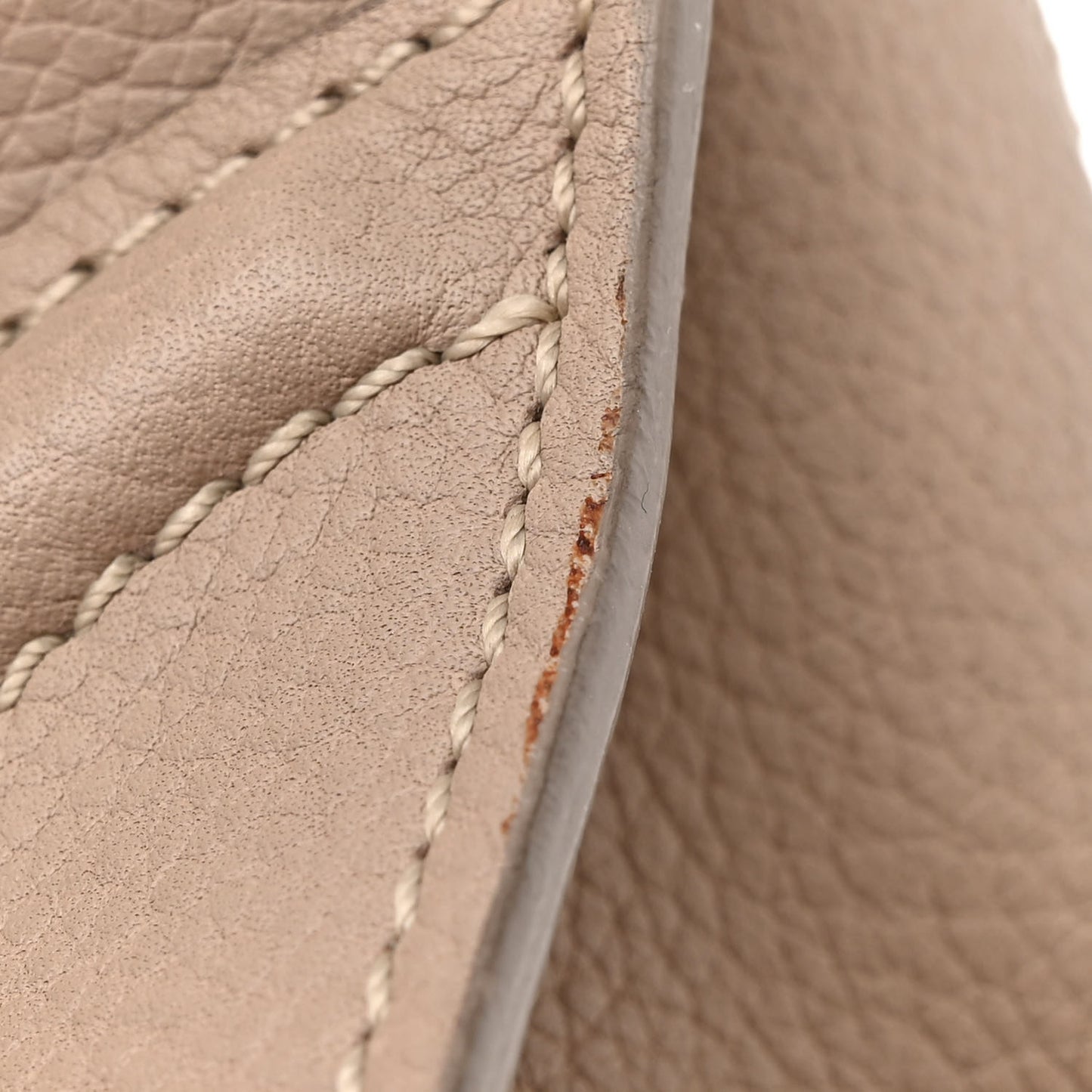 Drummed Calfskin Mini Luggage Dune