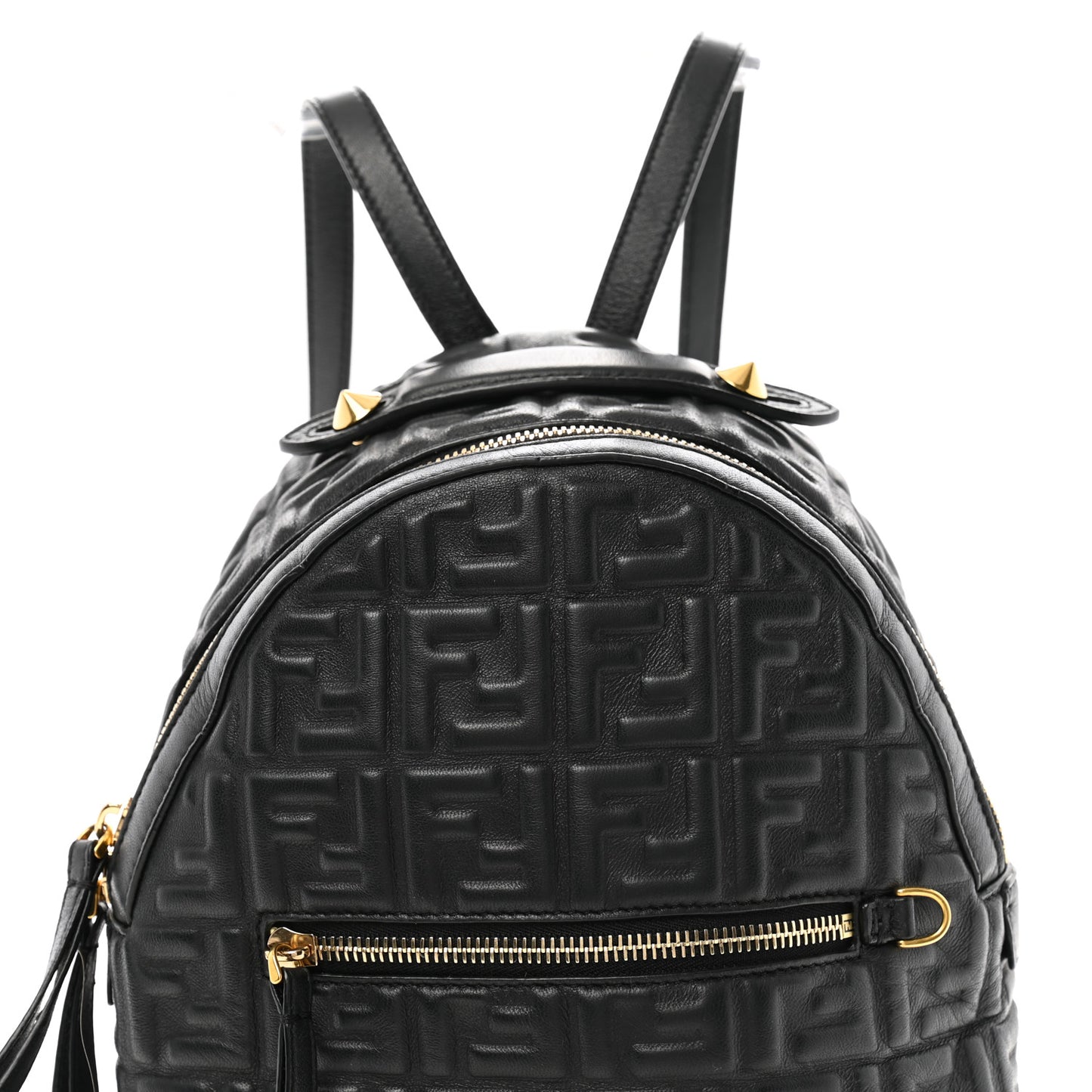 Nappa FF 1974 Embossed Mini Backpack Black