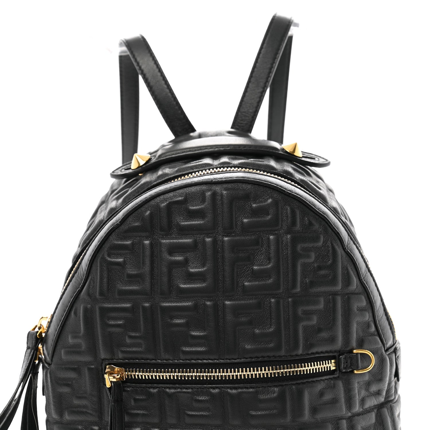 Fendi Nappa FF 1974 Embossed Mini Backpack Black 8 of 13