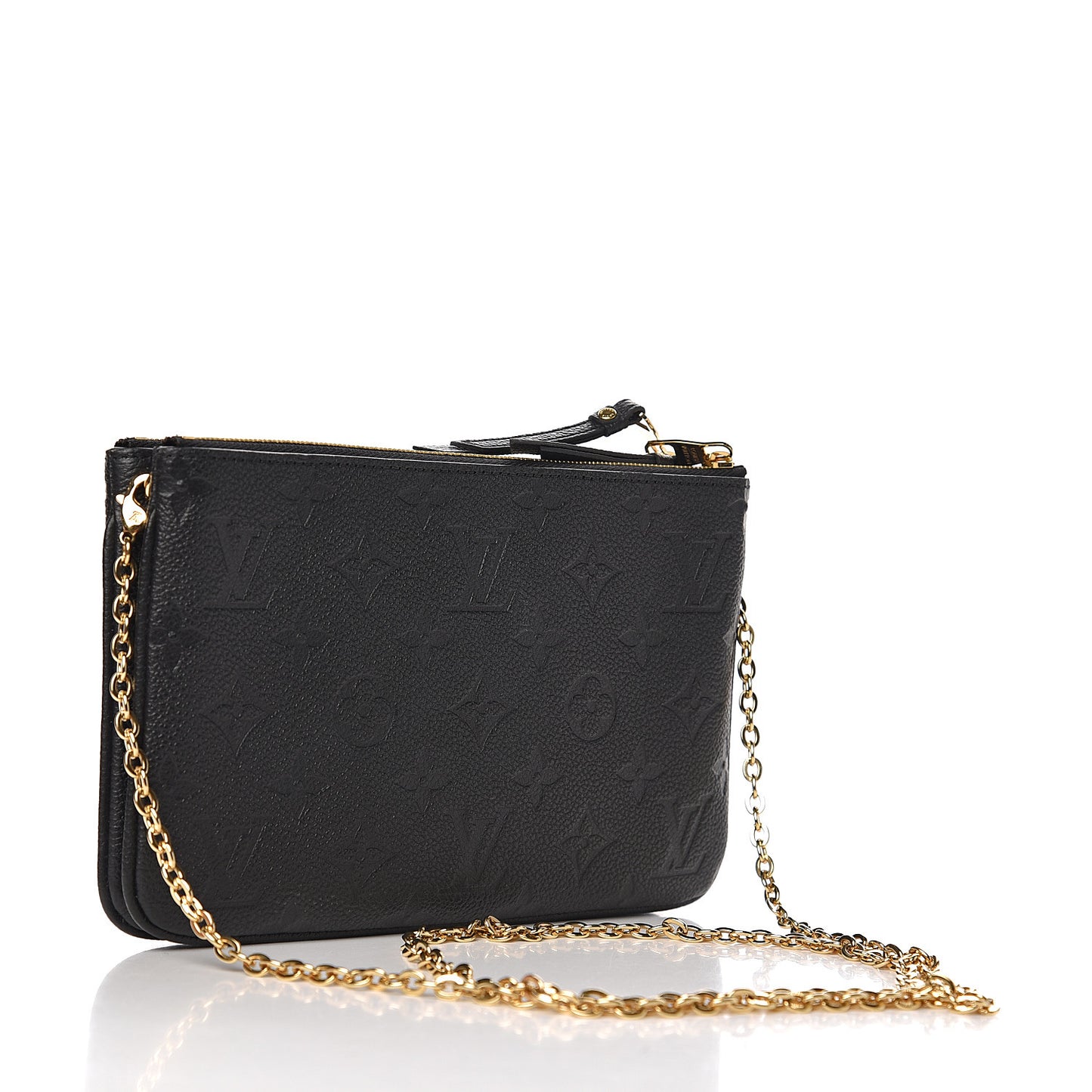 Empreinte Double Zip Pochette Black