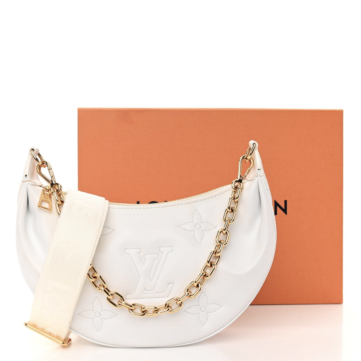 LOUIS VUITTON Calfskin Bubblegram Over The Moon Snow