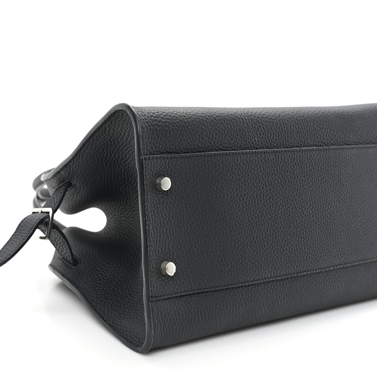 Grained Calfskin EW Margaux 12 Black