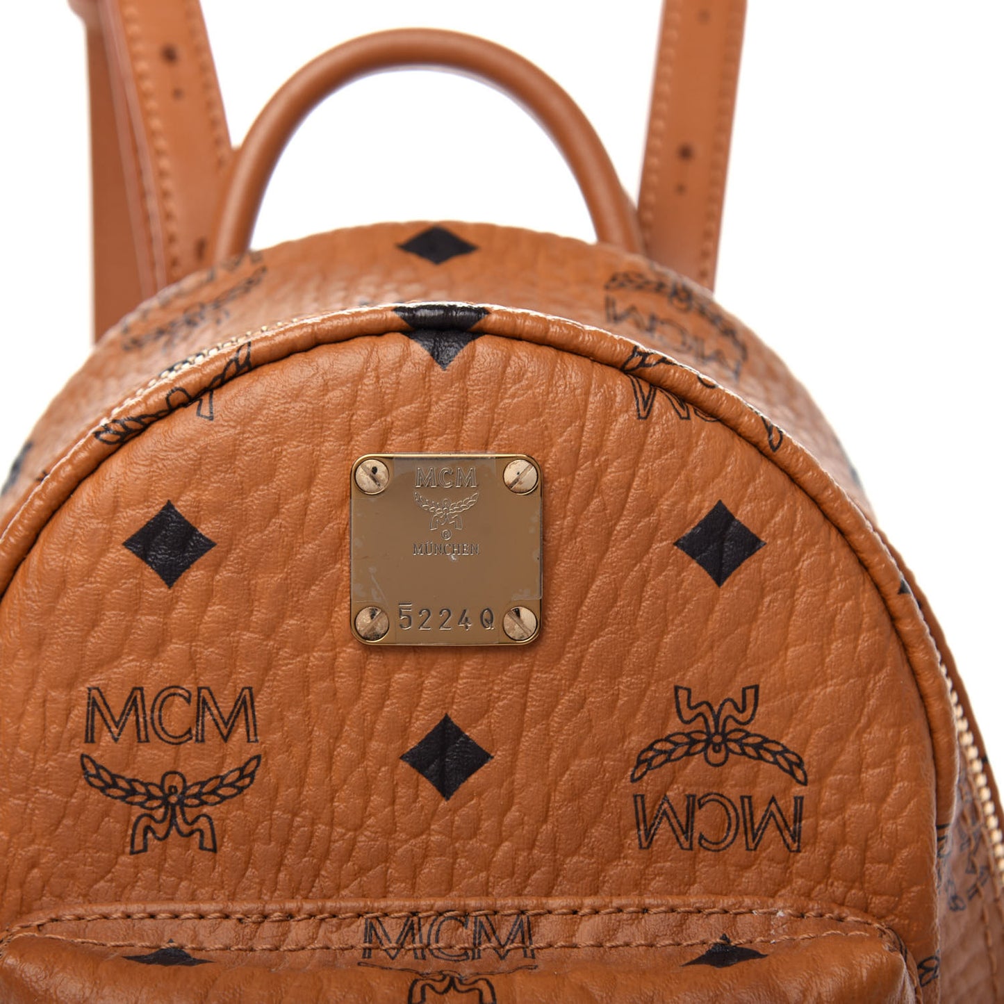 Visetos Side Stud X-Mini Stark Backpack Cognac
