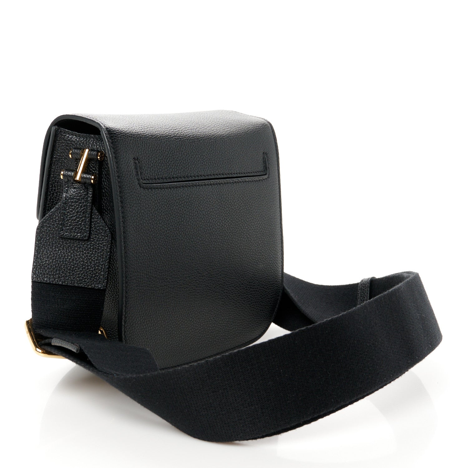 Tom Ford Grained Calfskin Mini T Clasp Tara Crossbody Bag Black 3 of 9