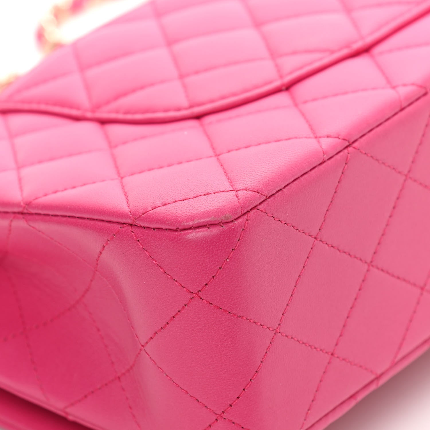 Chanel Lambskin Quilted Medium Double Flap Pink 11 of 19