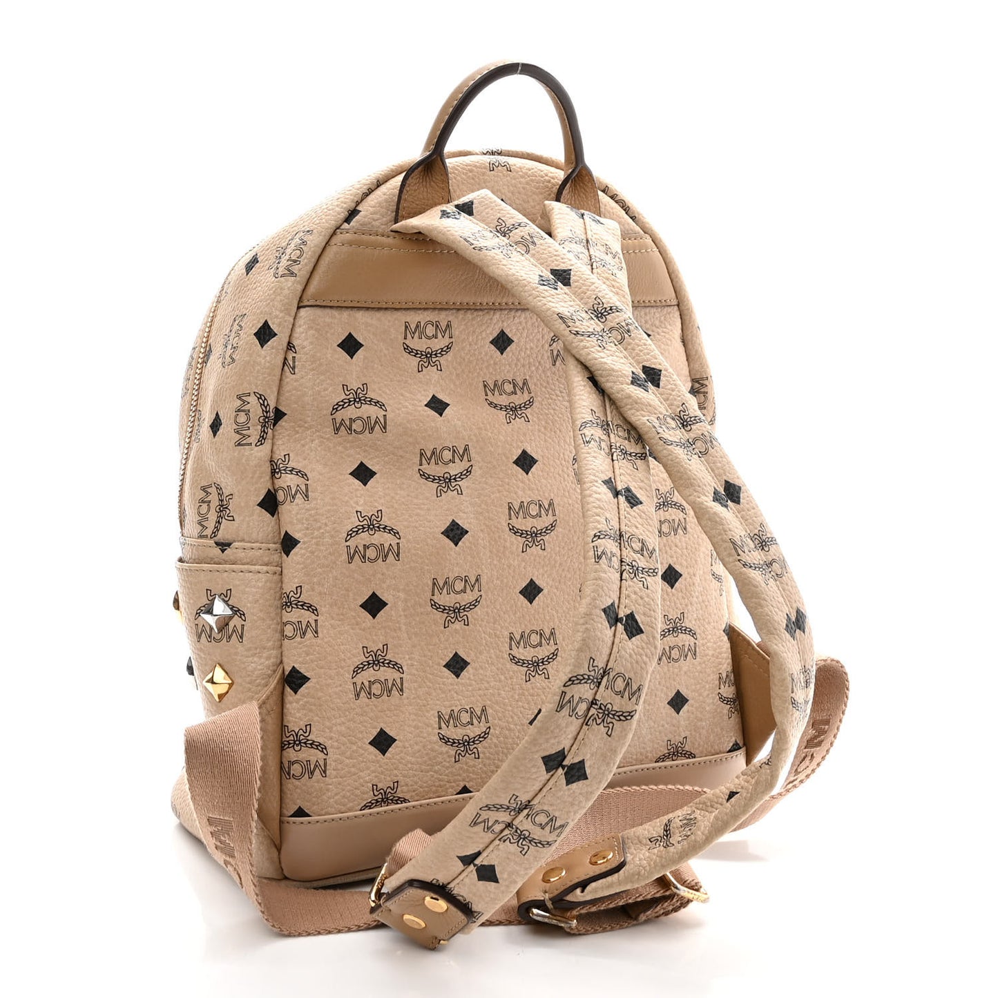 Visetos Small Side Stud Stark Backpack Beige