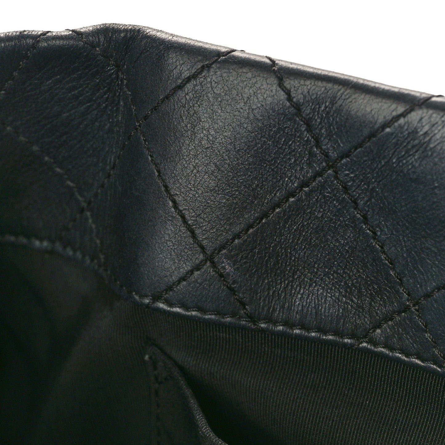 Calfskin Quilted Small Easy Shopping Tote Black